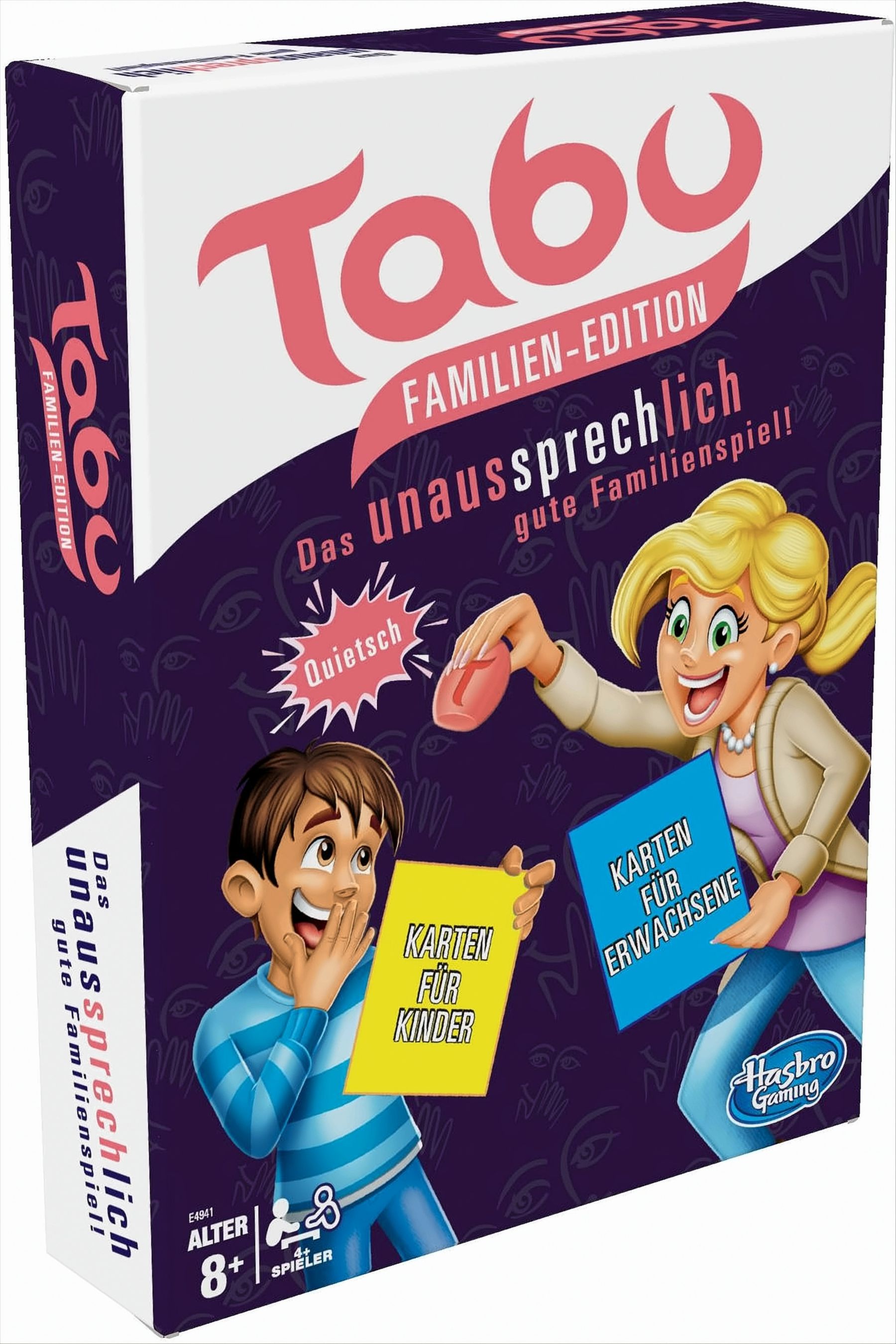 Hasbro Tabu Familien Edition, mit separaten Karten für Kinder und Erwachsene, Familienspiel des Klassikers - Bild 12