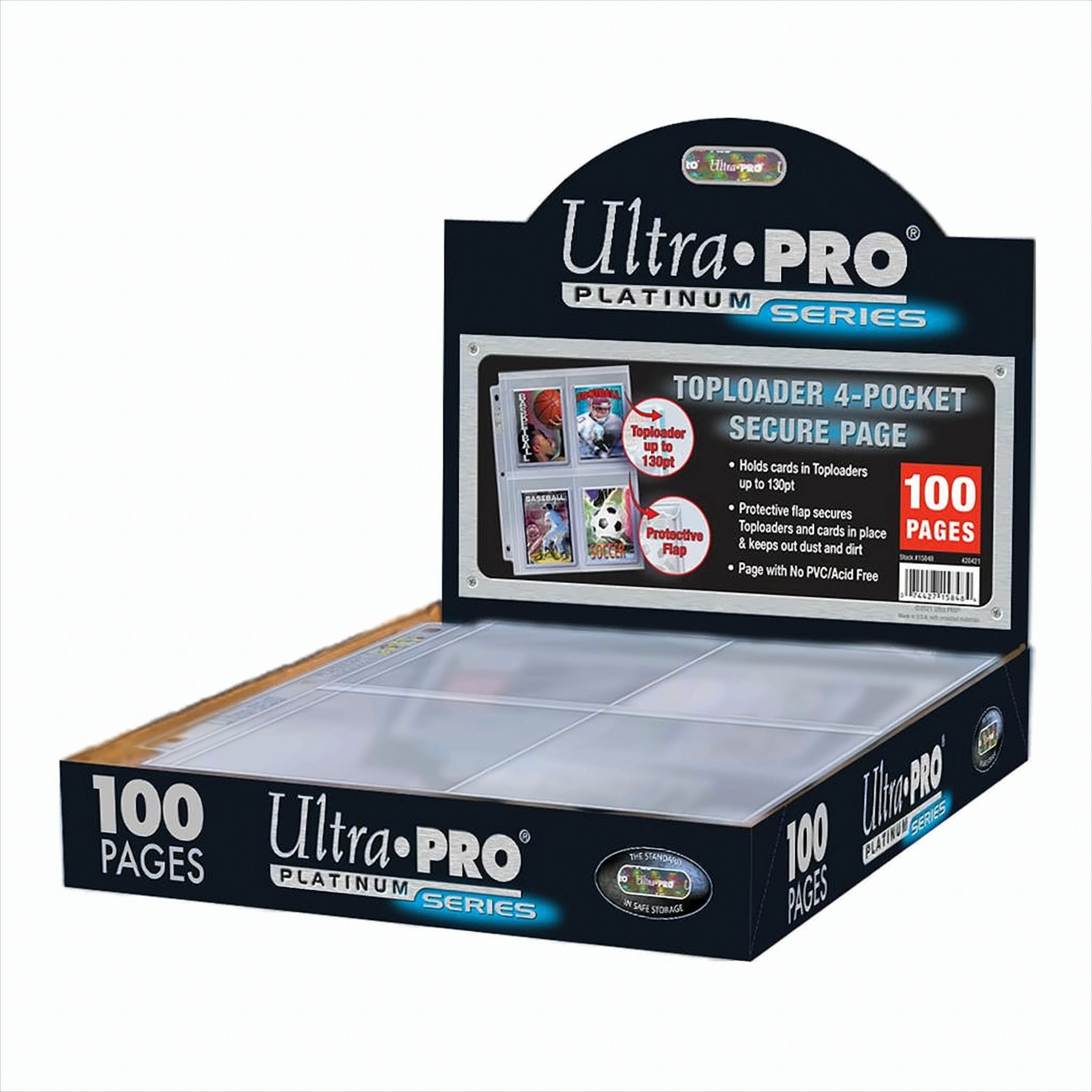 Ultra Pro Weiß Ordnerhüllen 100 Blatt Set Platinum - Image 3