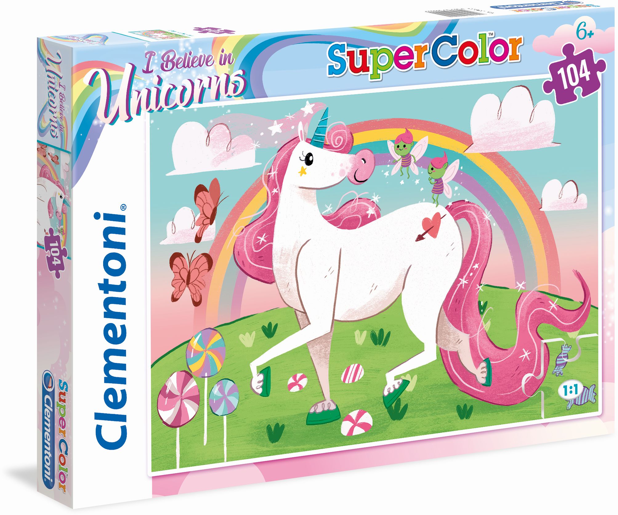 Clementoni Puzzle 27109 - Supercolor: I Believe in Unicorns [104 Teile] - Bild 4