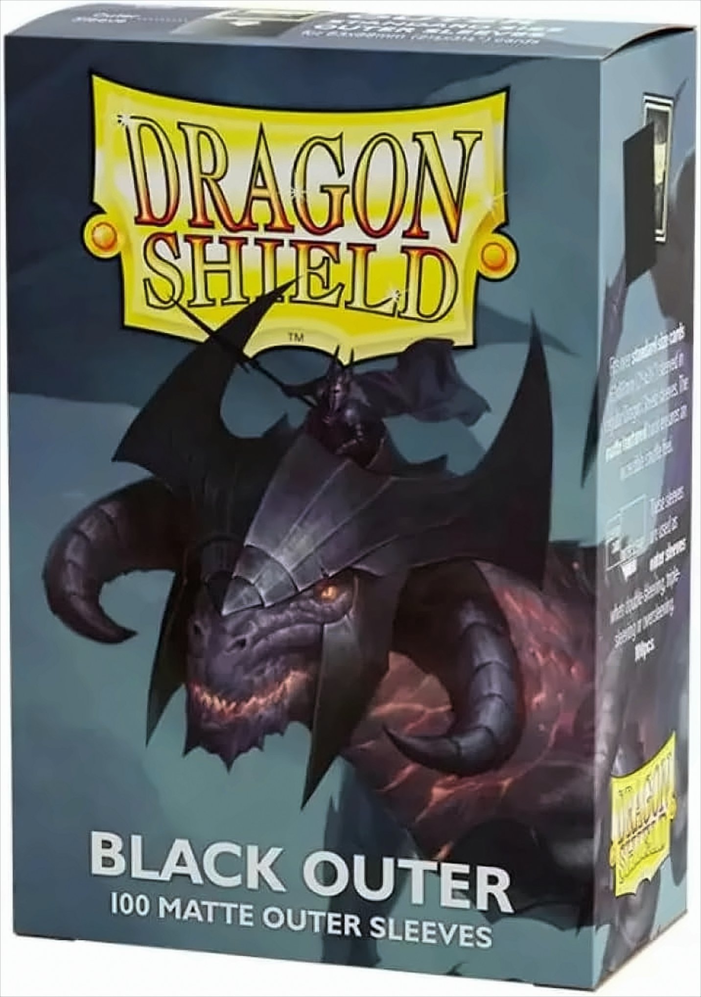 DS100 Outer Sleeves - Matte Black | Dragon Shield! | - Bild 6