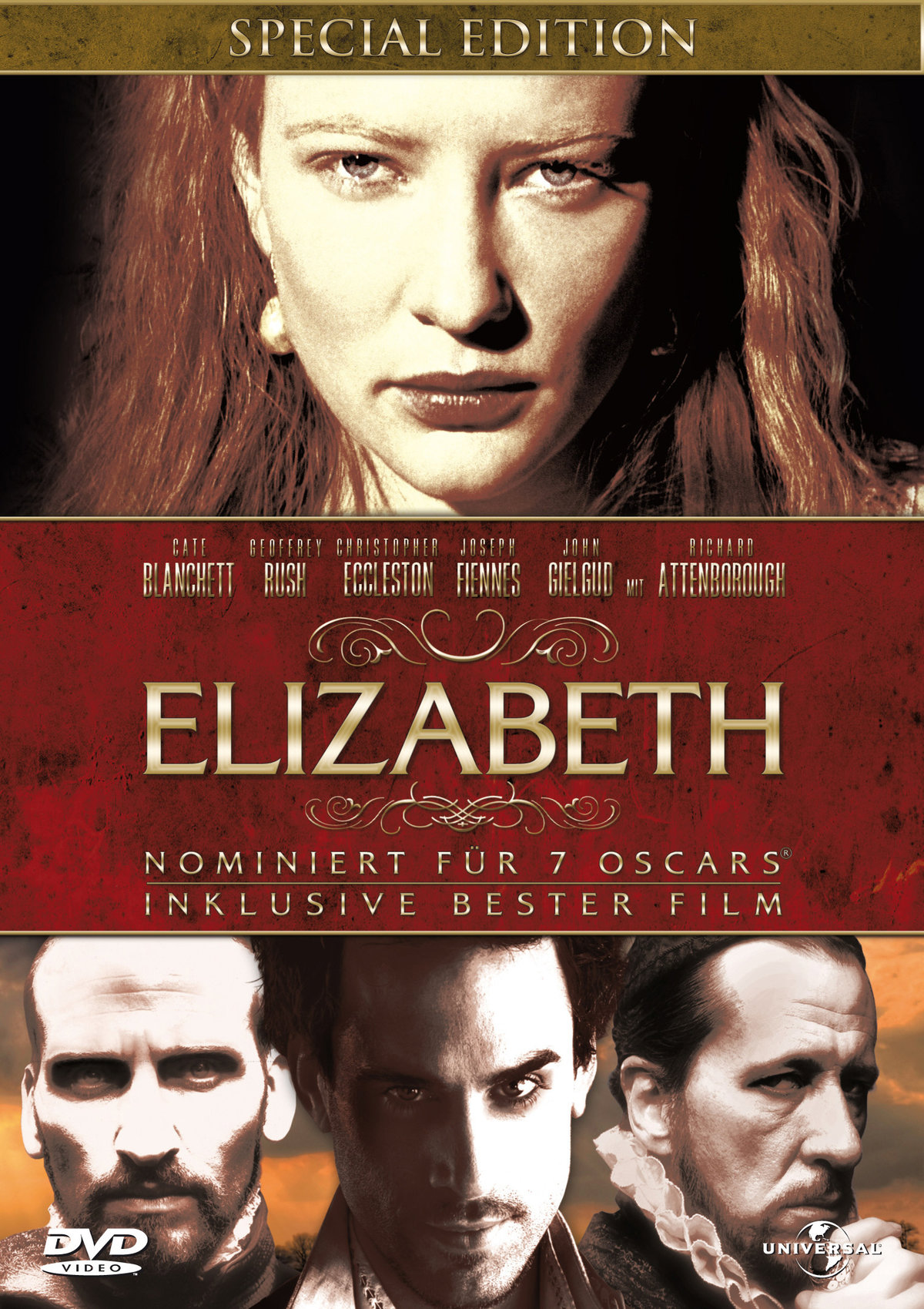 Elizabeth DVD Shekhar Kapur Cate Blanchett Special Edition mit Postkarten - Bild 3