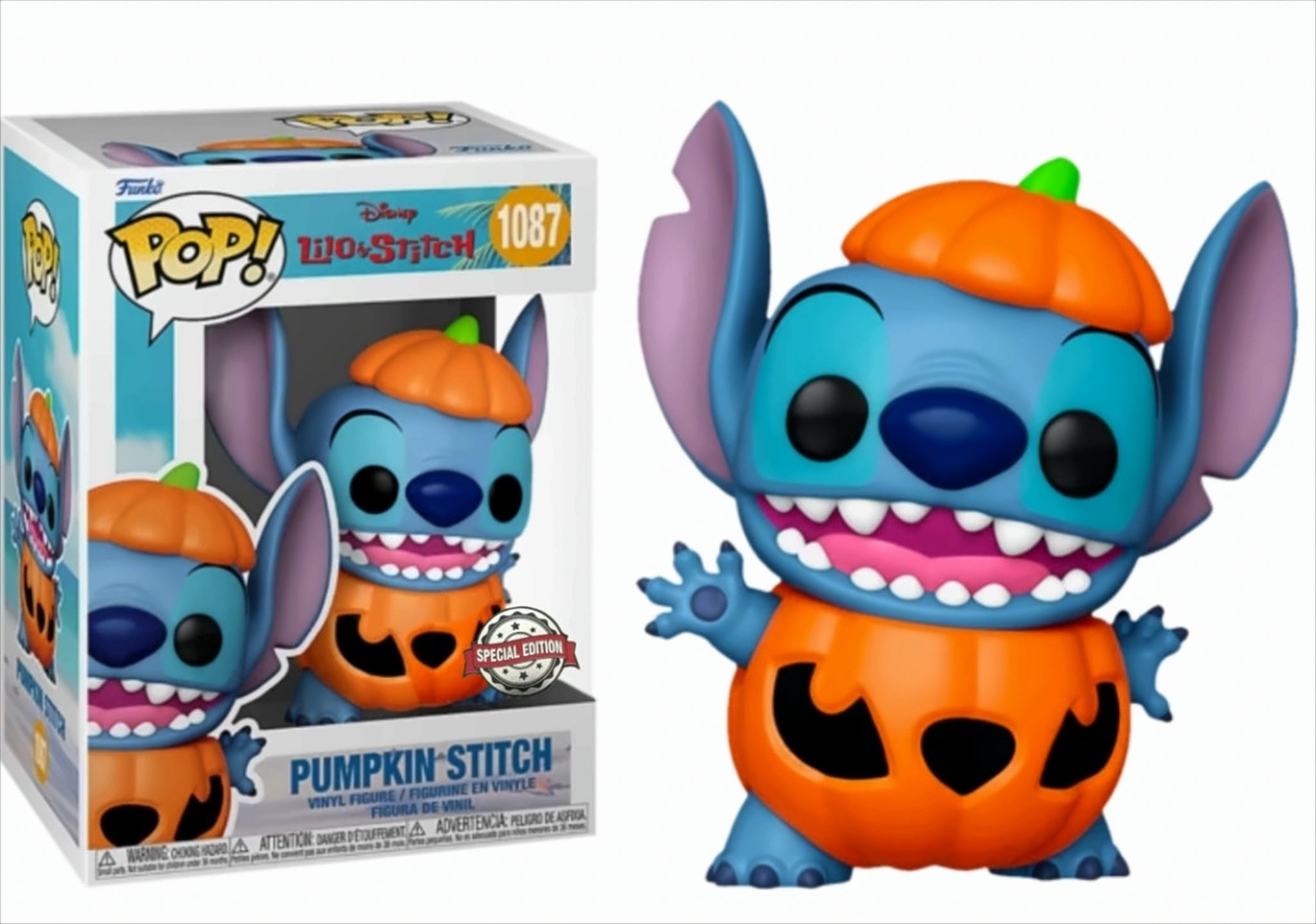 Funko Pop!*©Disney*Special Edition*PUMPKIN STITCH*N° 1087*©Lilo & Stitch*NEU - Image 6