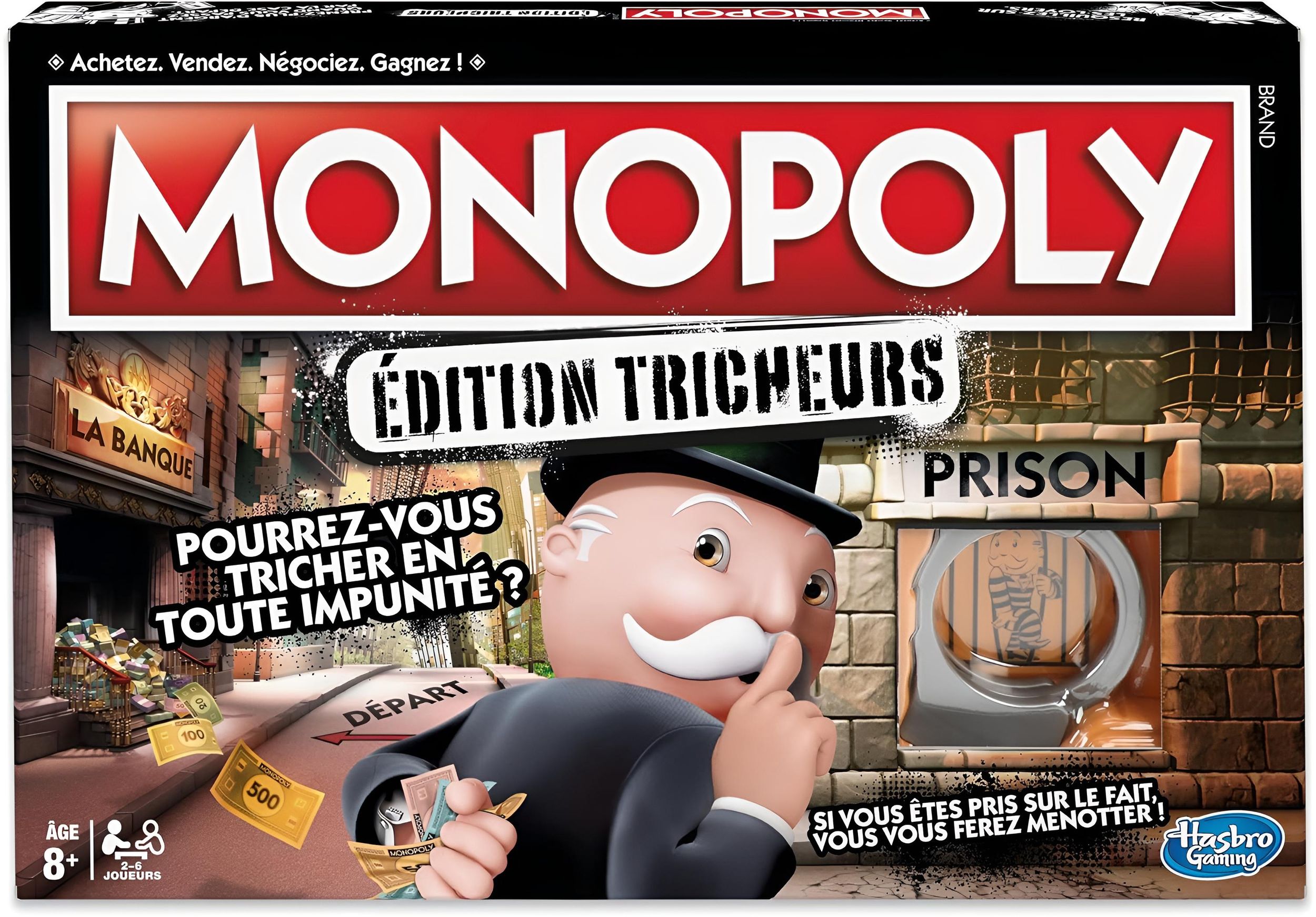 Monopoly Dreiecks, Gesellschaftsspiel, Brettspiel für die Familie, französische Version
