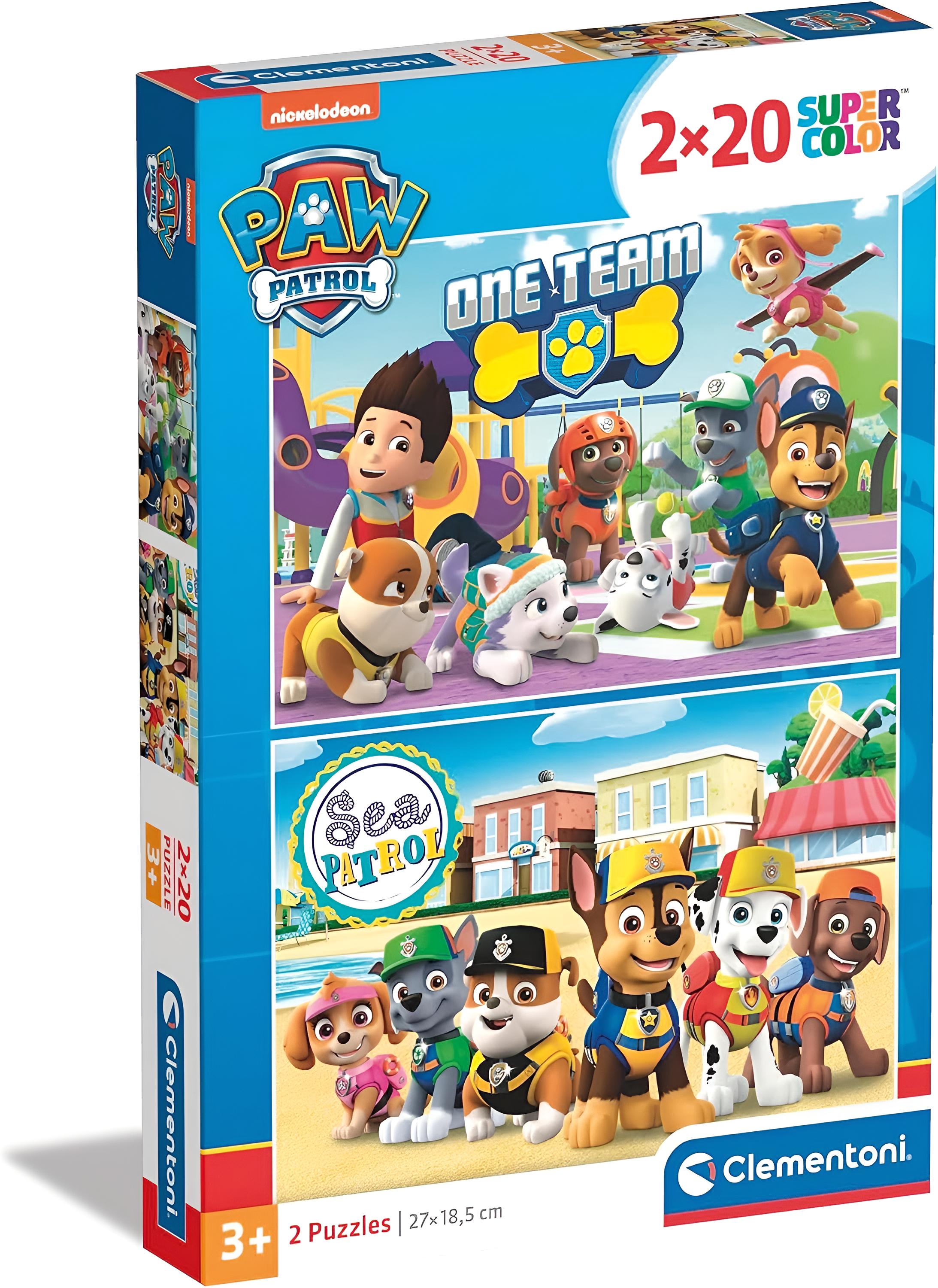 Supercolor Puzzle - Paw Patrol, 2x 20 Teile - Bild 3