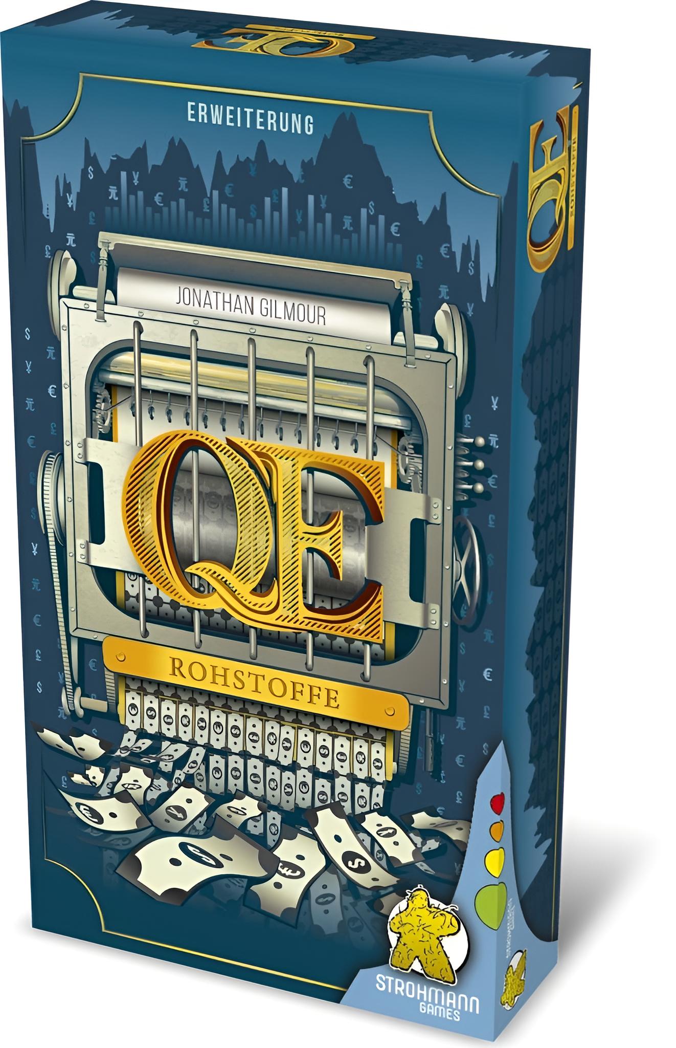 Strohmann Games, Q.E. – Rohstoffe, Erweiterung, Familienspiel, Strategiespiel, 3-5 Spieler, Ab 10+ Jahren, 30 Minuten, Deutsch, Green And Gold - Bild 9