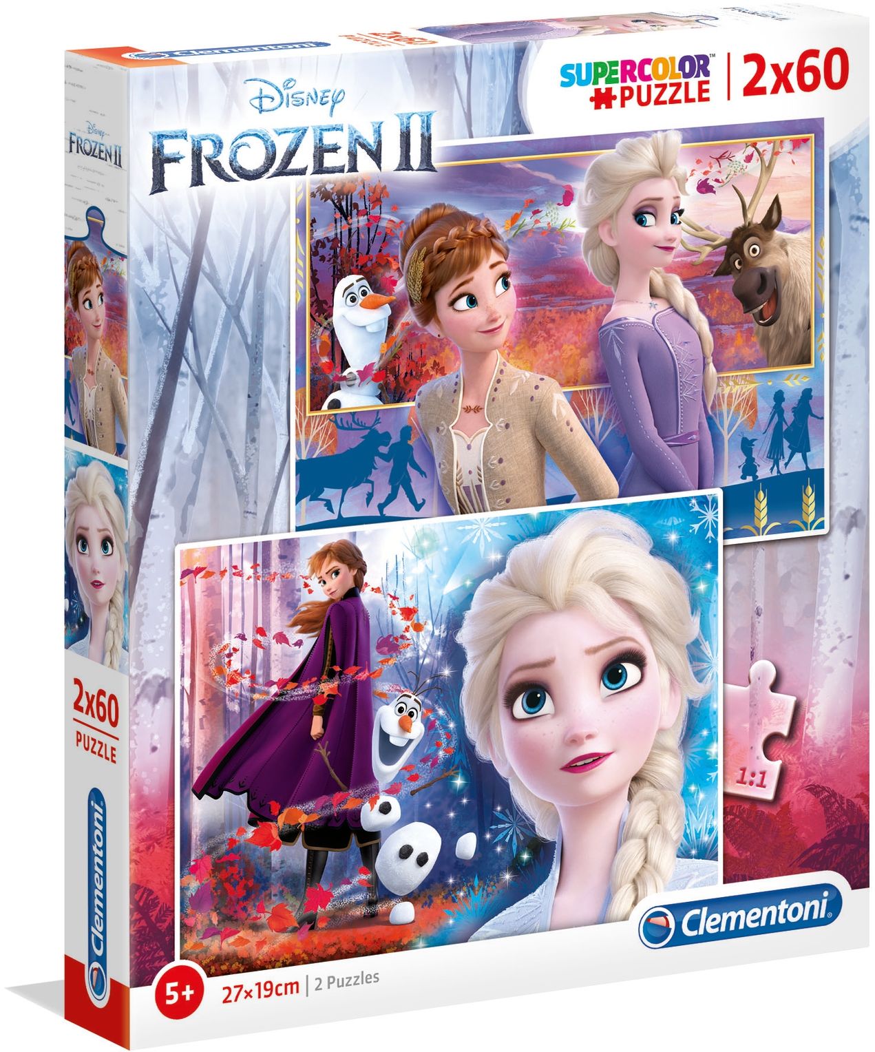 Supercolor Puzzle - Frozen 2, 60 Teile