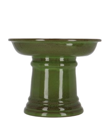 Dekorative Vogeltränke/Vogelbad aus Keramik mit stabilem Fuß. Ideal für Garten, Terrasse oder Balkon und perfekt als stilvolle Wasserstelle für Wildvögel
