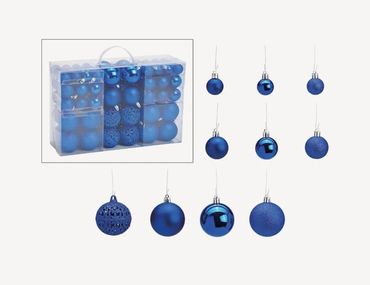Weihnachtsbaum-Kugel, Christbaumschmuck, Kunststoff, 100 er Set, Baumschmuck, Weihnachten, Deko innen & aussen, bruchsicher, wiederverwendbar