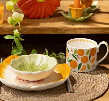 Keramik Schalen in Blumenform 3er Set – Dekoschale – Blumendesign – Für Snacks, Süßigkeiten, Schmuck & Deko