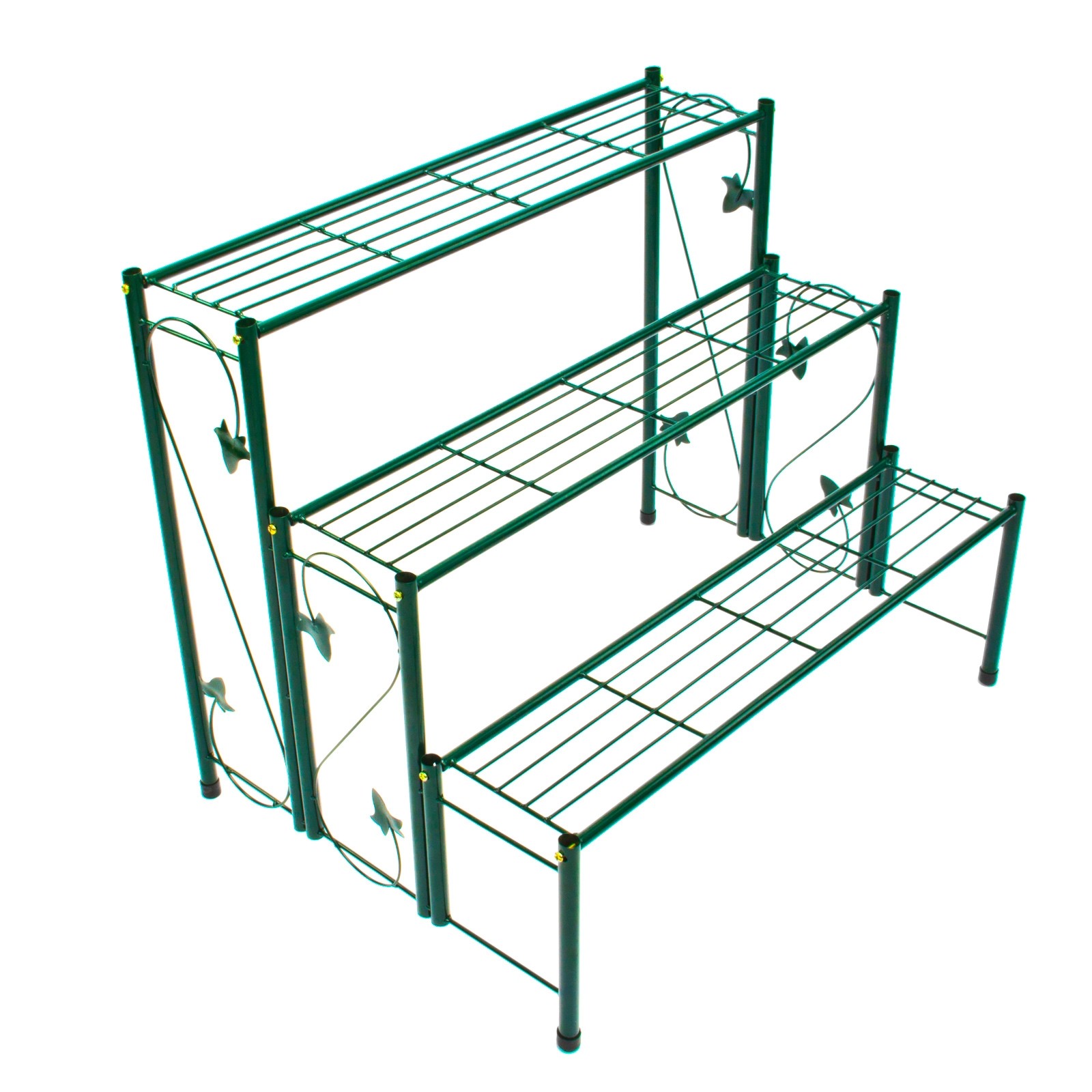 Blumentreppe Verona 3 Stufen 78x55x65 cm - Pflanzentreppe, Pflanzentreppe, Ablagen - robust, dekorativ, langlebig - Garten, Terrasse, Pflanzen