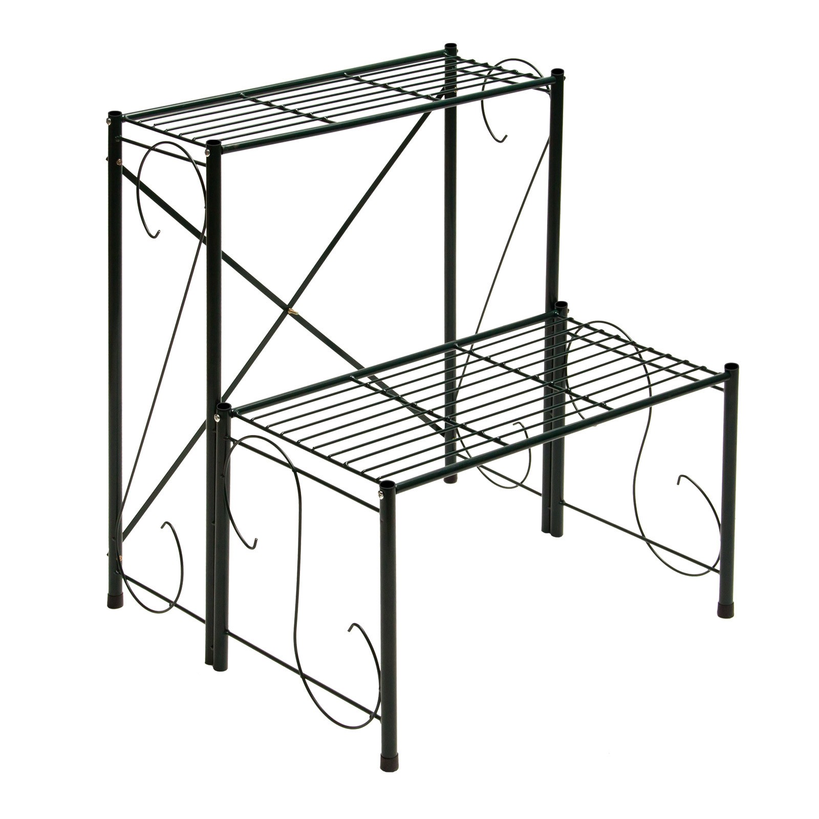 Pflanzentreppe Vicenza 60x60x75 cm – Blumentreppe, Pflanzenregal, Pflanztreppe – dekorativ, stabil, wetterfest – für Garten, Balkon, Terrasse, Blumen, Kräuter, Dekoration