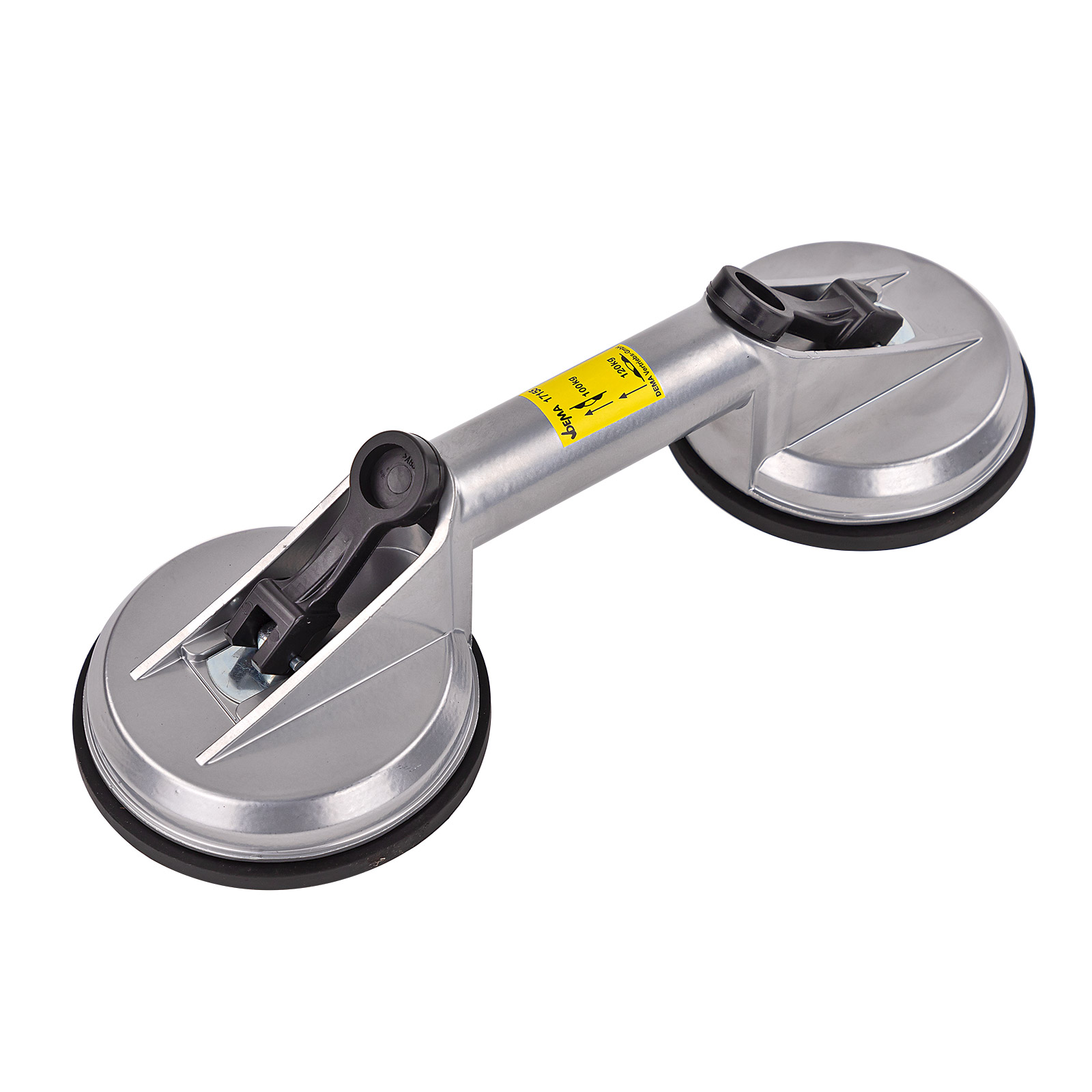 Saugheber GH100/120 Glassauger, Glasheber, Vakuumsauger, Gummisauger, Alu, bis 120 kg, robust, handlich, stabil, Glas, Fenster, Fliesen, Werkstatt