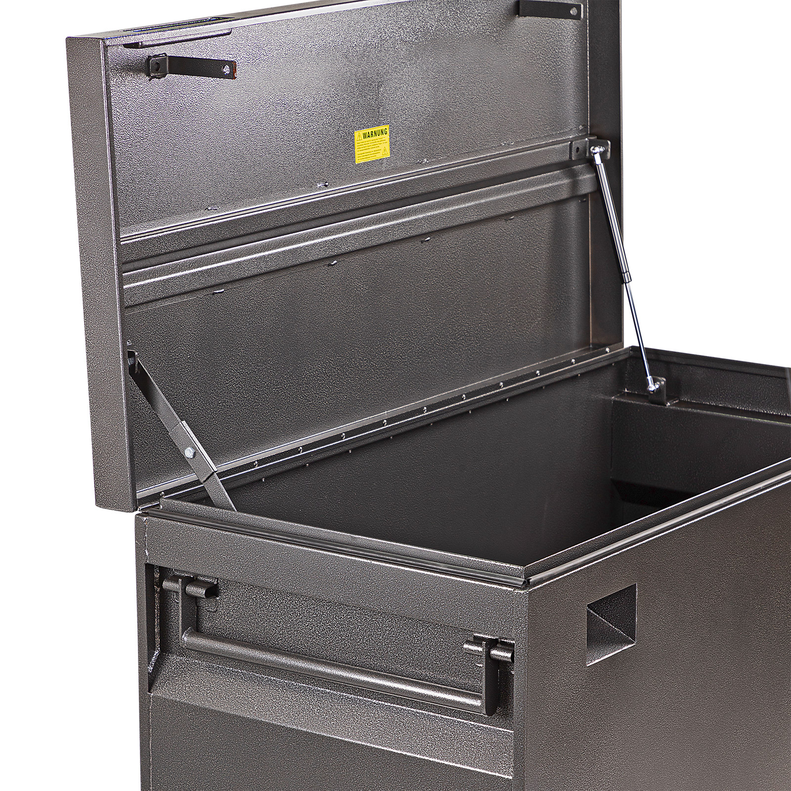 Transportkiste GREY-XXL 420L, Metall Werkzeugkiste, Werkzeugbox, Transportbox, robust, stapelbar, vielseitig, Werkstatt, Garage, Baustelle