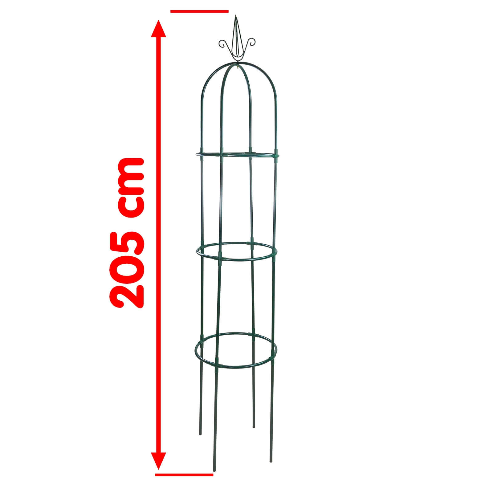Metall Rankhilfe Rankgitter 39x205cm 2Stk Set Obelisk Rosensäule Rosenturm Garten [Artikelpaket]