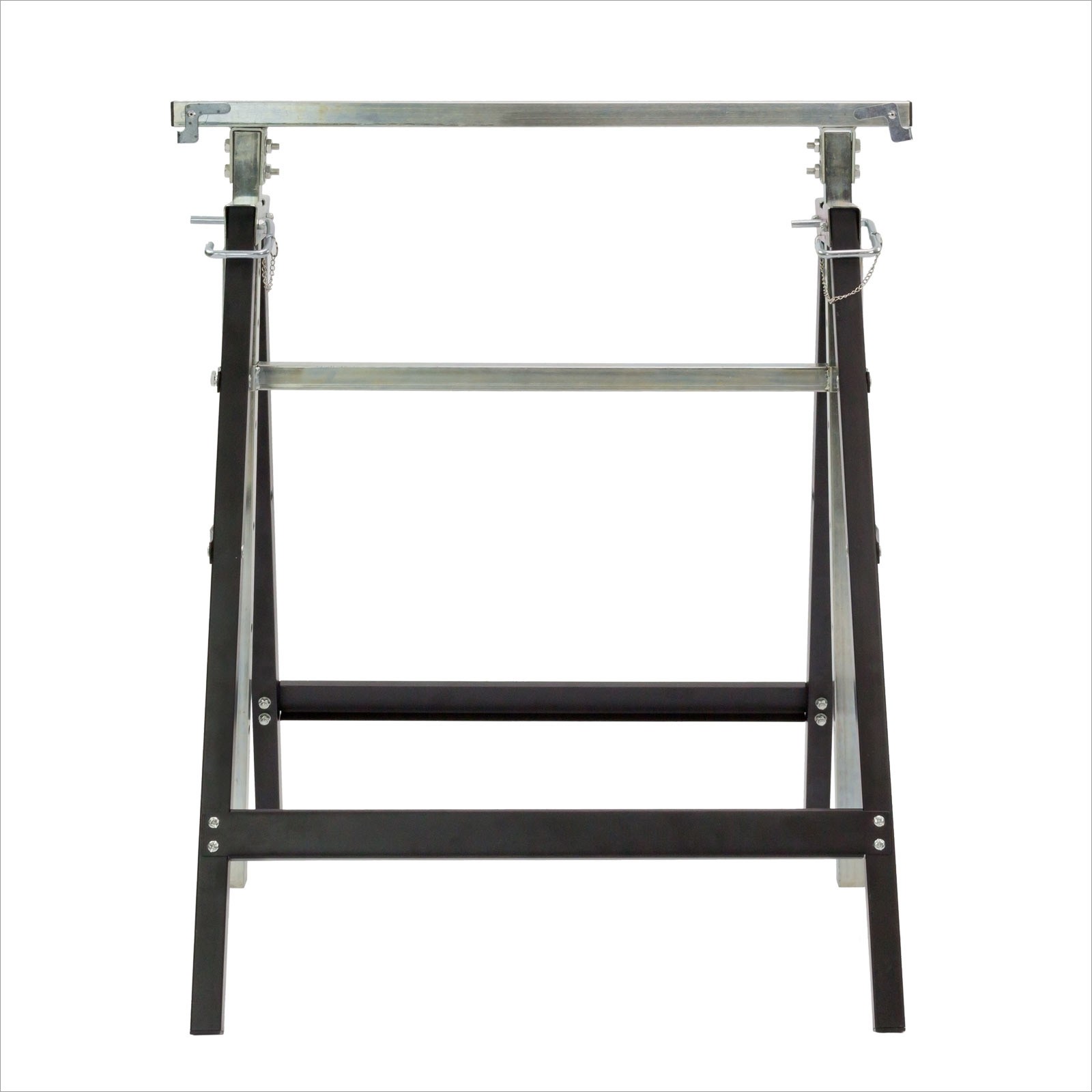 Metall Klappbock 68x15,5x80 cm – Unterstellbock, Gerüstbock, Stützbock, Arbeitsbock – klappbar, robust, langlebig – für Werkstatt, Bau, Heimwerker, Montage