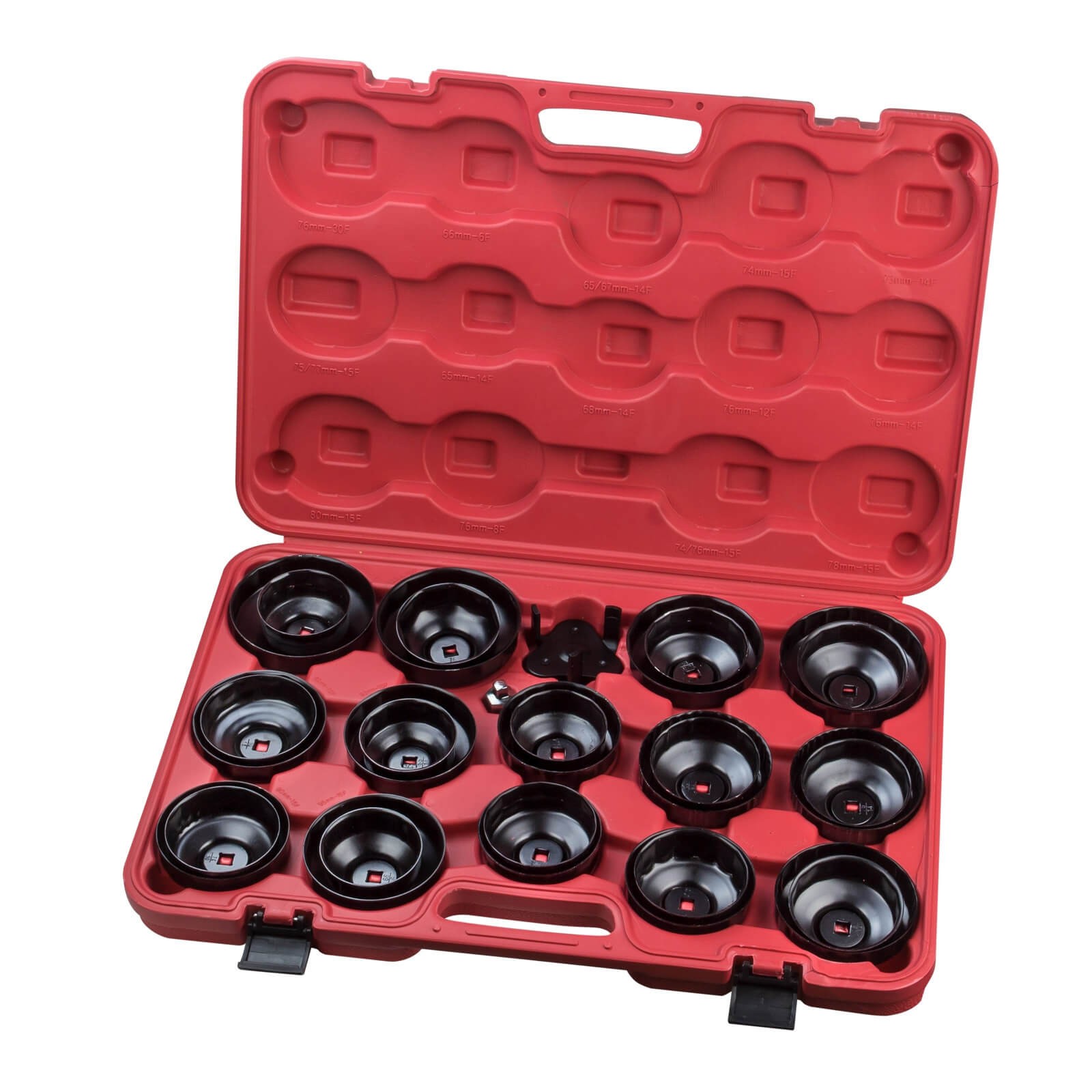 23-teiliges Alu-Ölfilterkappen-Set – Universal-Ölfilterschlüssel Von Gearmonster Für Kfz-Werkstatt