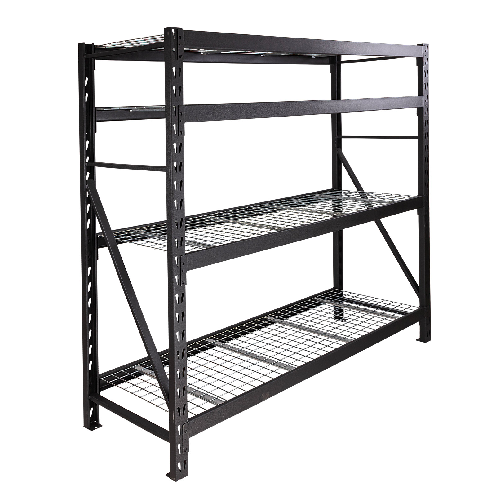 Schwerlastregal 4 Böden – Werkstattregal, Lagerregal, Universalregal – 900 kg belastbar, 195,3x61x184 cm – robust, langlebig, vielseitig
