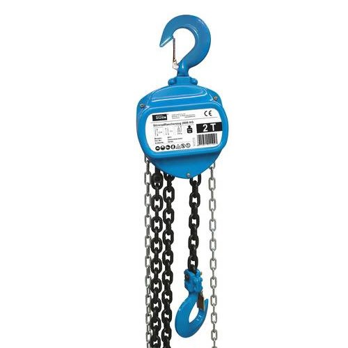 Kettenzug 1000kg 4m RAMROXX RAMROXX Profi Kettenzug 1000kg – Flaschenzug Rot, Hubhöhe 4m, 8,4 Kg Leicht, Mit Drehbaren Haken – Für Werkstatt & Baustelle