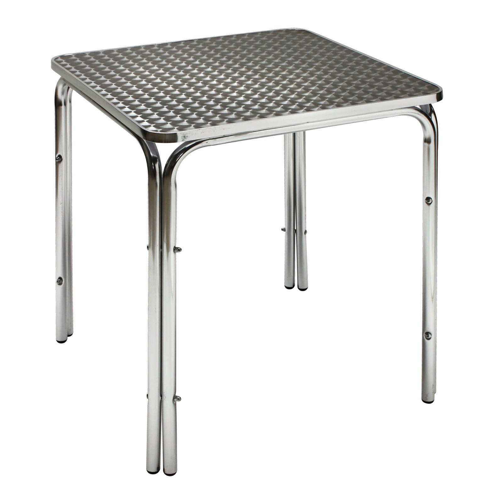 Alu Gartentisch Twin 600, Bistrotisch, Alutisch