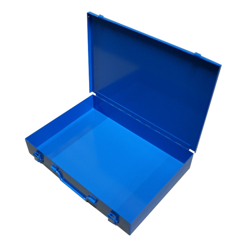 ADB Sortimentskasten 33x23x5 cm - Sortierkasten, Kleinteilemagazin, Metallbox - robust, praktisch, übersichtlich - Schrauben, Muttern, Werkstatt