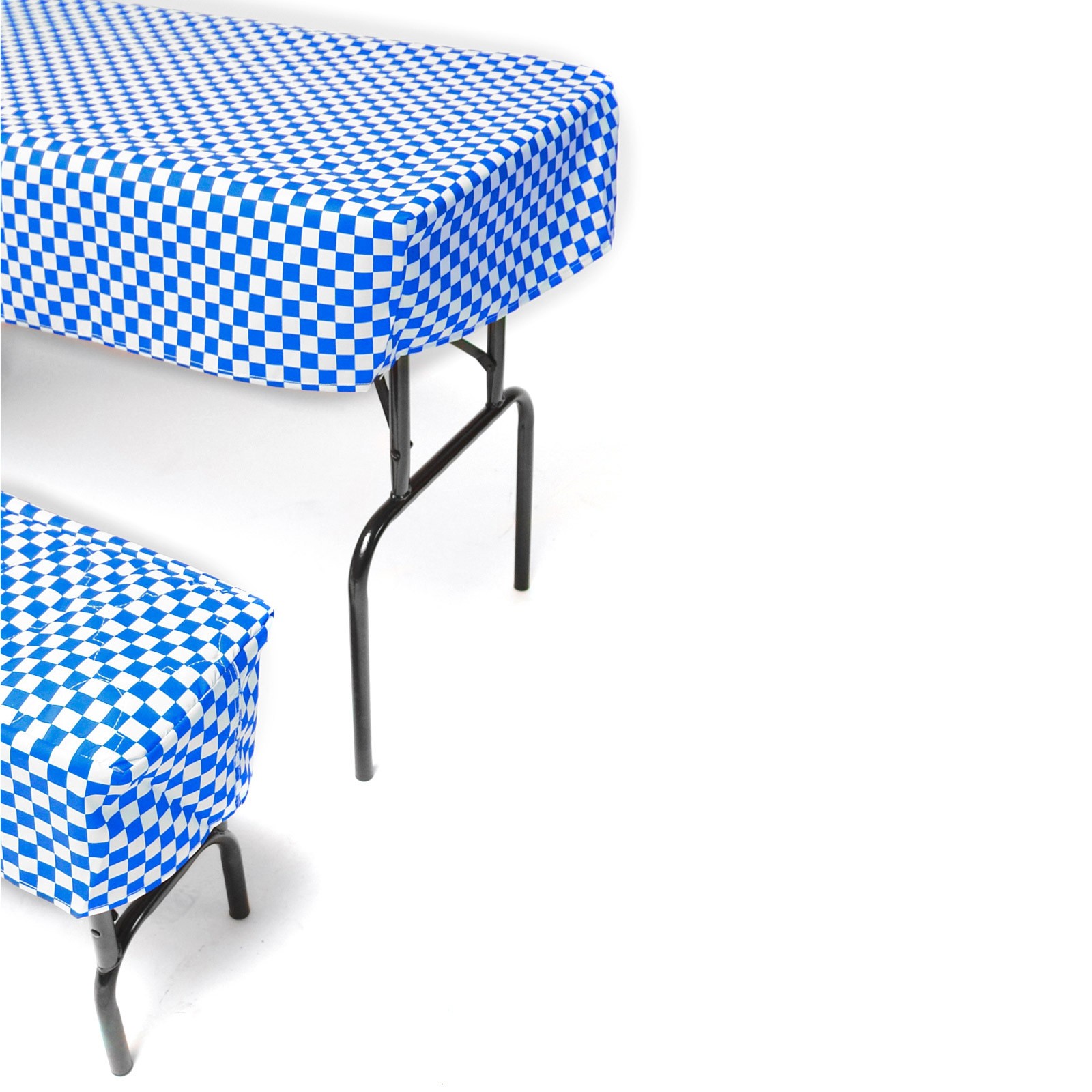 Bierzeltgarnitur Bierbank Sitzauflage Tischdecke Biertischgarnitur Hussen Polster Für Festzeltgarnitur Biertisch Blau