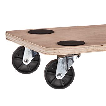 Möbeltransport-Rollbrett 63x48cm – 100mm Lenkrollen, 2 Gebremst, 2 Ungebremst, Tragkraft 720kg – Adam Hall Blue Wheels