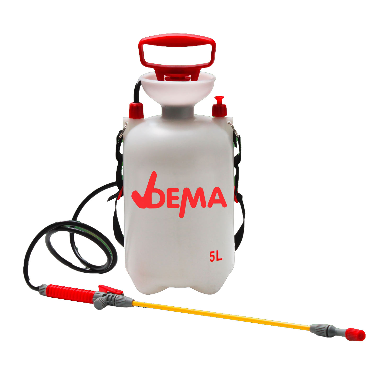 Drucksprüher 5 L Gartenspritze, Drucksprühgerät, Pflanzensprüher, Pumpsprüher, robust, handlich, leicht, verstellbarer Sprühstrahl, Garten, Pflanzenpflege, Terrasse, Balkon