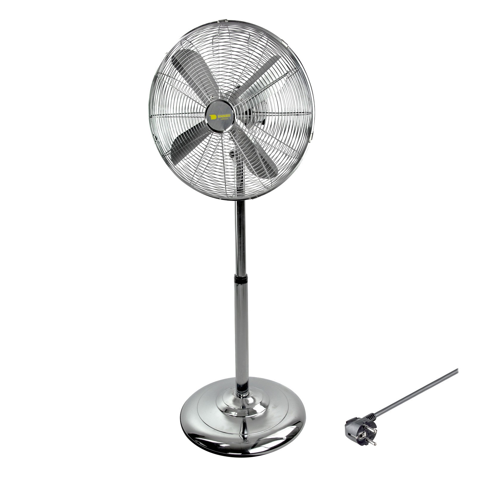 Metall Stand-Ventilator / Bodenventilator Ø 40 cm, Höhe 85 bis 120 cm