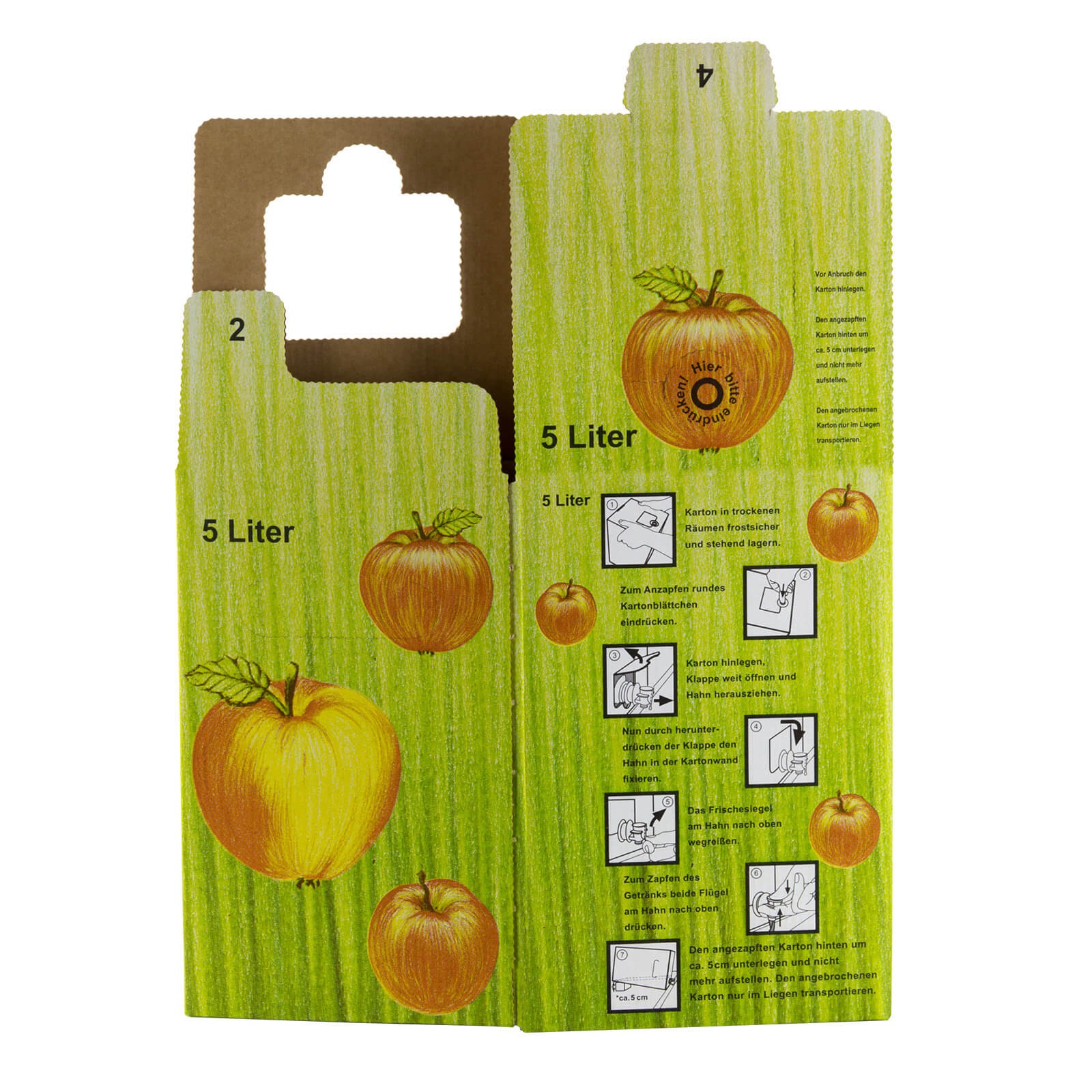 DeTec Bag-in-Box Saftkarton-Set – 5 Stück, 3 Lit Produktbild-Vorschau 2