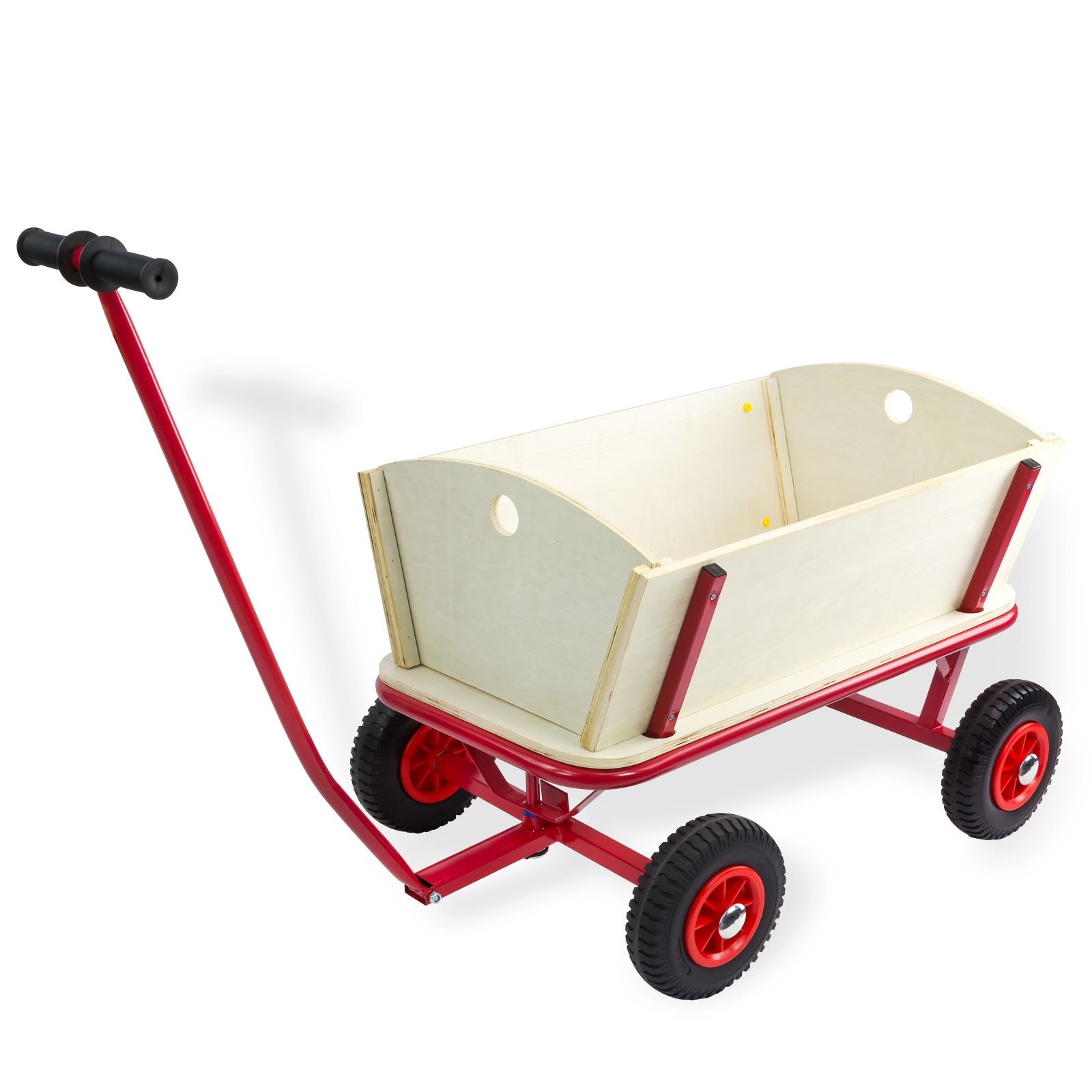 Handwagen Bollerwagen L 725 FUN 166x60x91 cm – Transportwagen, Transportkarre – robust, faltbar, leicht zu manövrieren – für Garten, Camping, Einkäufe, Kinder, Outdoor