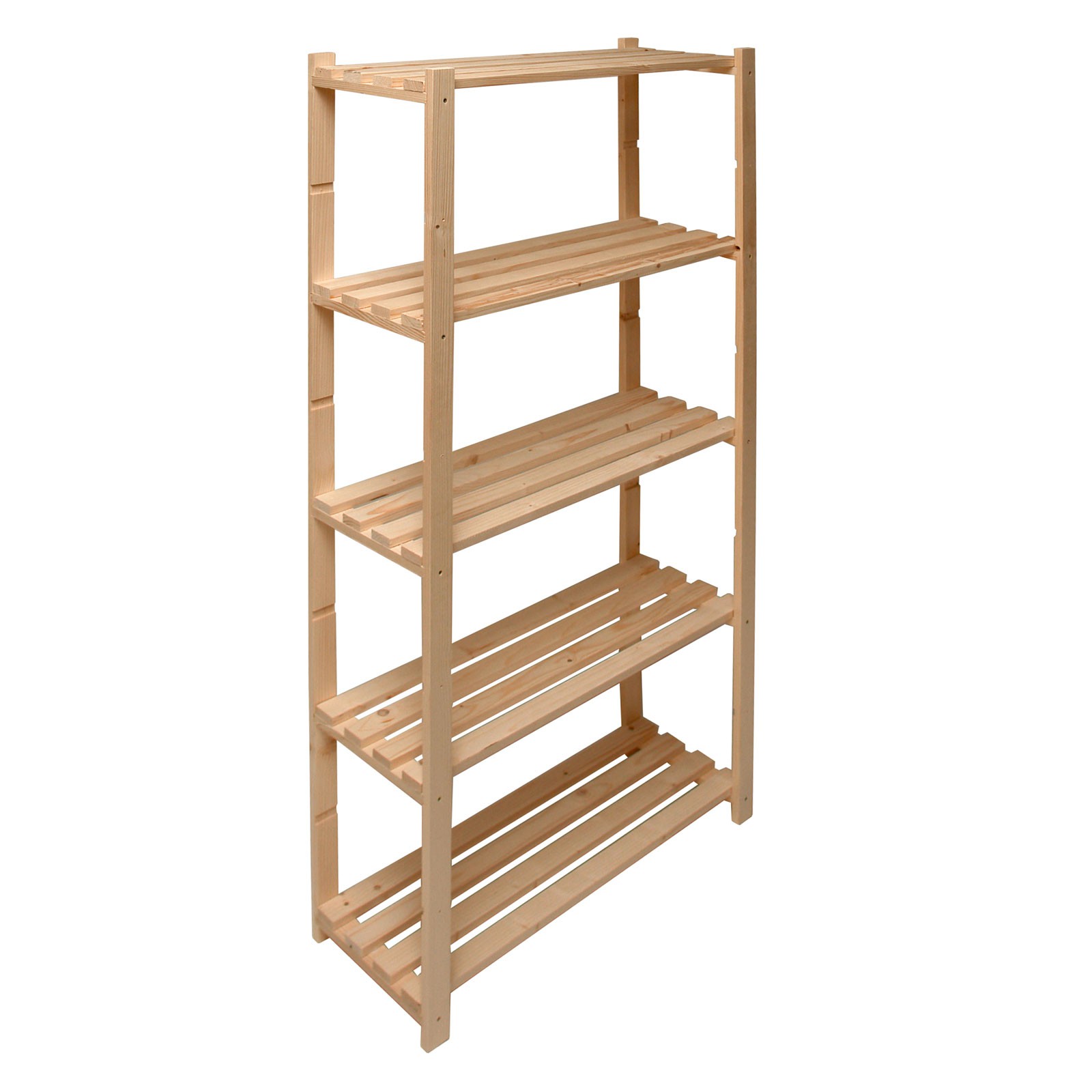 Holzregal Kellerregal Lagerregal Universalregal Regal mit 5 Böden 80x30x170 cm