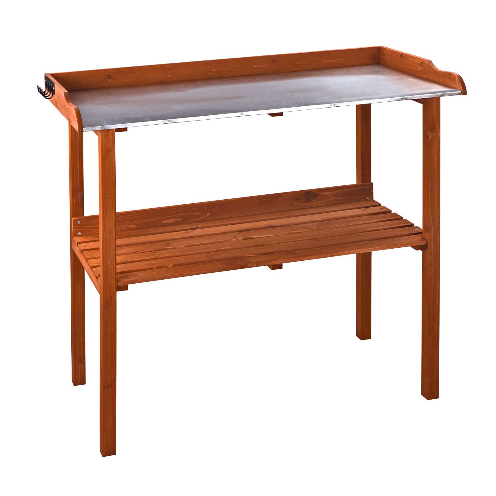 Pflanztisch 103x48x96 cm, Pflanzentisch, Gärtnertisch, Blumentisch, Massiv-Holz Antik, robust, langlebig, Garten, Terrasse, Balkon, Outdoor