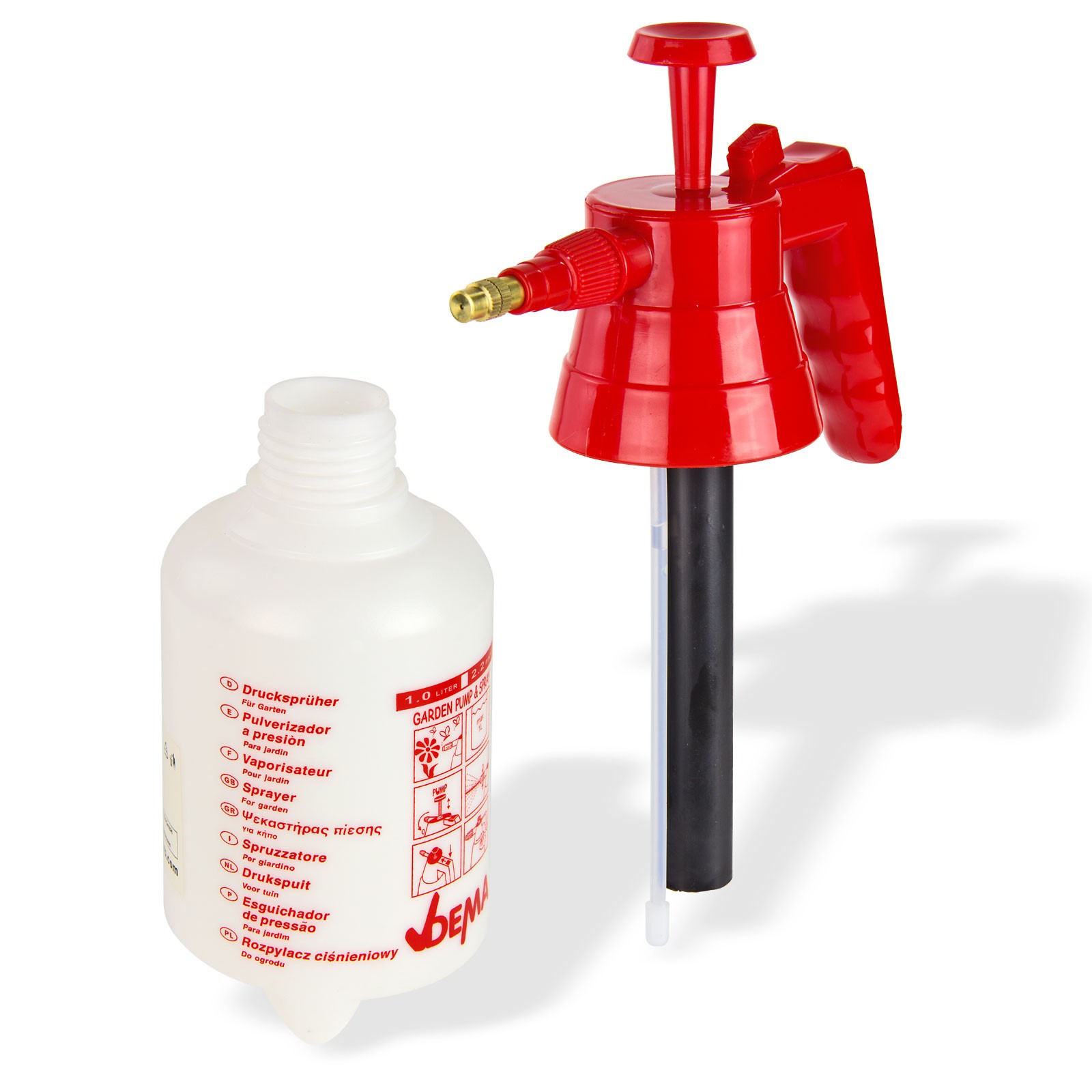 Drucksprüher 1 L Gartenspritze, Drucksprühgerät, Pflanzensprüher, Pumpsprüher, für Garten, Pflanzen, Blumen, Balkon, Terrasse, Gemüse, Haus & Garten