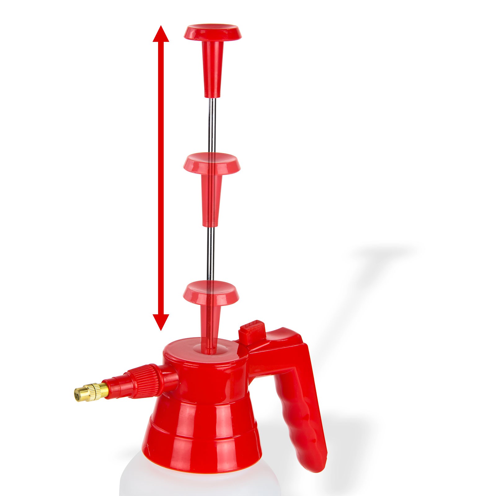 Drucksprüher 1 L Gartenspritze, Drucksprühgerät, Pflanzensprüher, Pumpsprüher, für Garten, Pflanzen, Blumen, Balkon, Terrasse, Gemüse, Haus & Garten