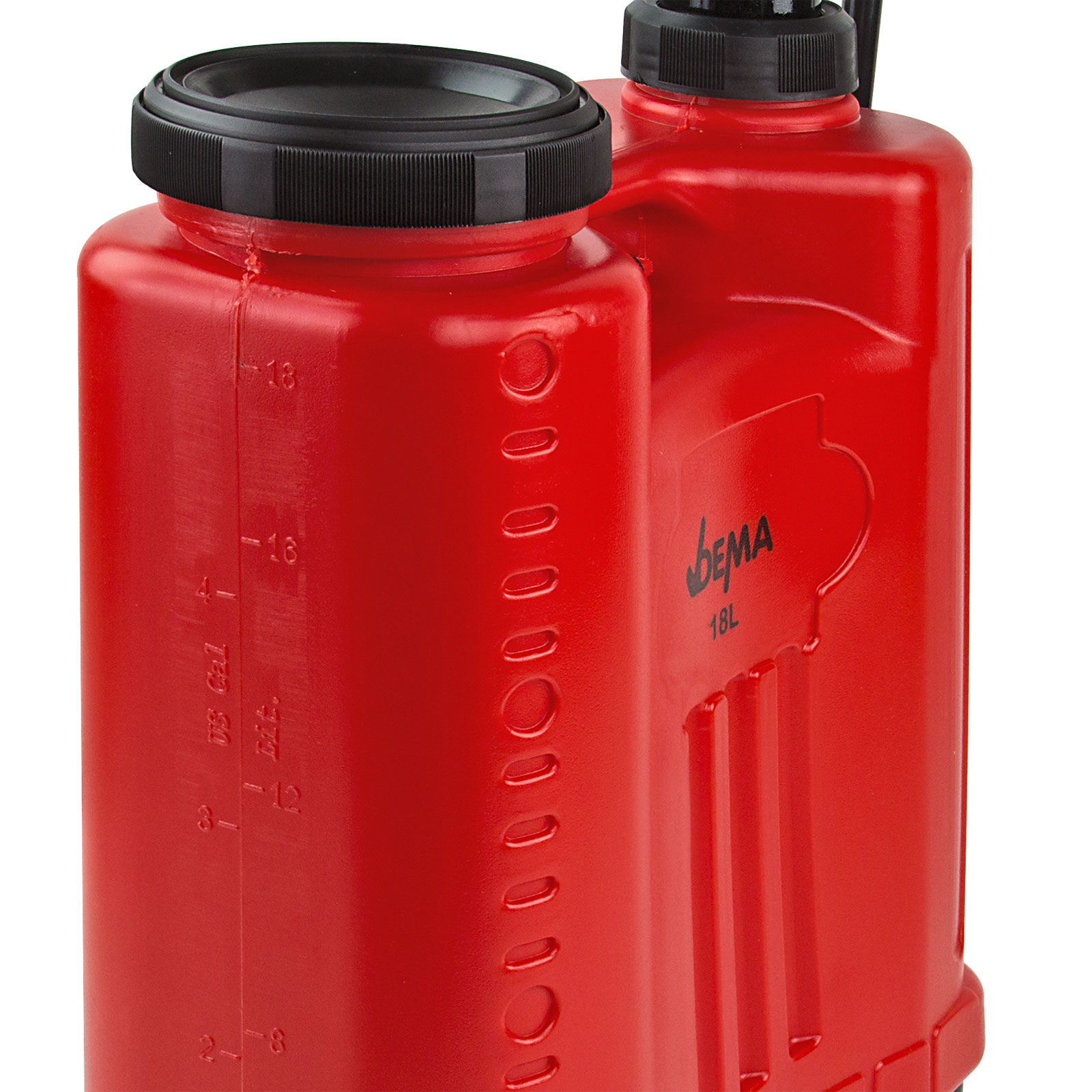 Rückenspritze 18 L – Drucksprüher, Gartenspritze, Unkrautsprüher – mit Handpumpe, Kolbenpumpe, Handkurbel – für Garten, Pflanzenschutz, Unkrautbekämpfung