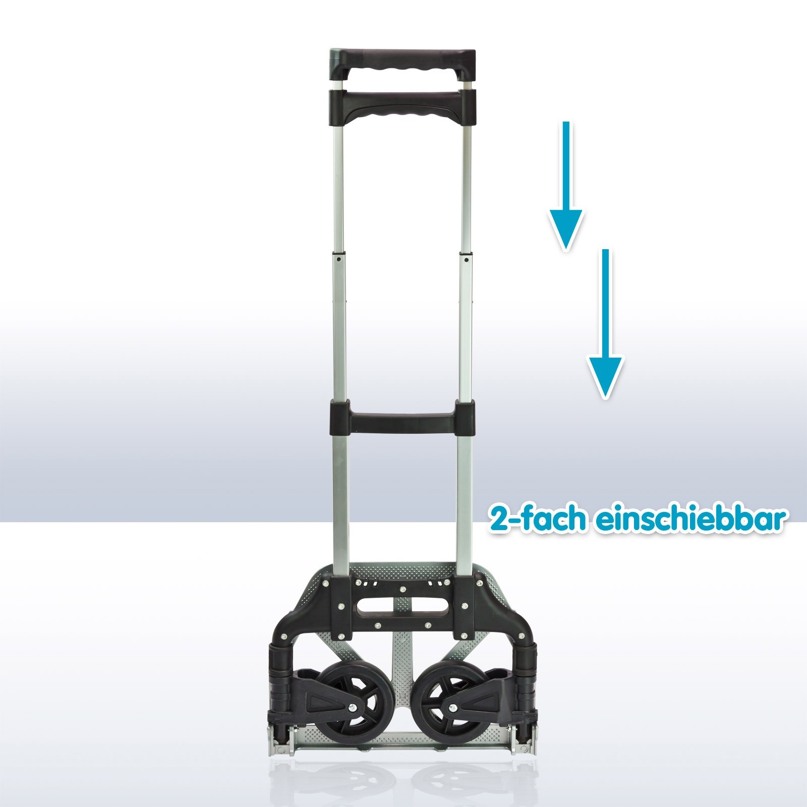 Fetra Alu-Paketroller – Sackkarre Transportkarre Superleicht, Schaufel 495x450 Mm, Blau NEU