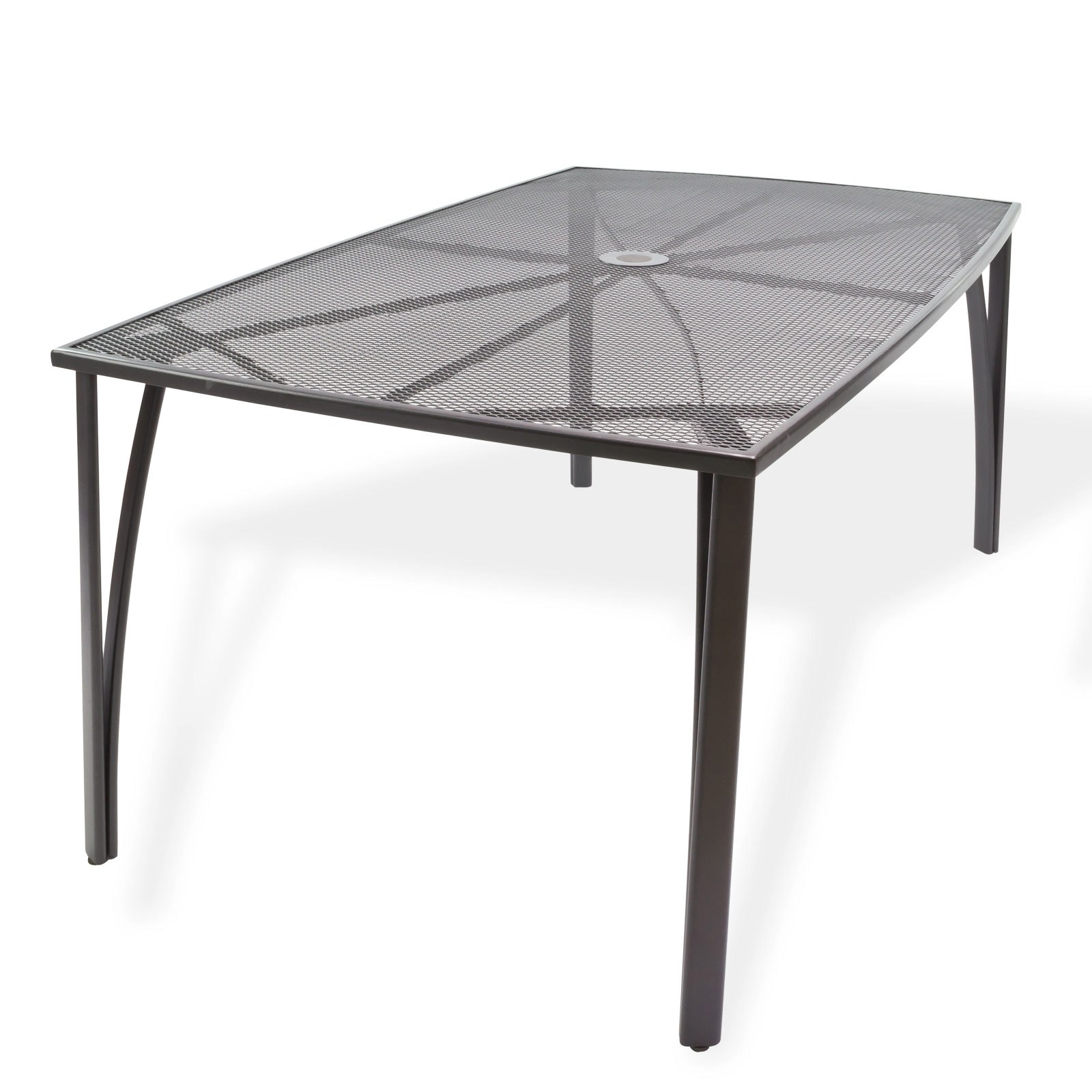 Gartentisch Vancouver 150x90x72 cm Anthrazit, Balkontisch, Streckmetalltisch, Metalltisch, robust, wetterfest, langlebig, Garten, Balkon, Terrasse, Outdoor