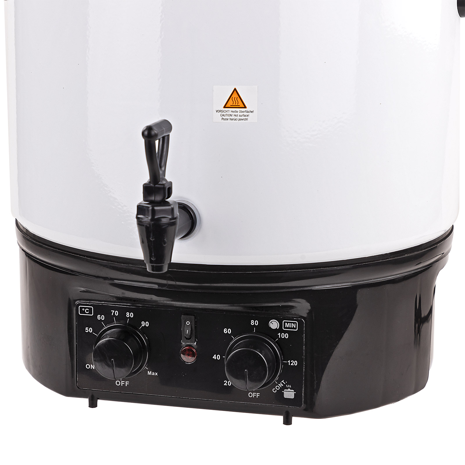 Einkochautomat EA27 – 27 Liter, 1800 Watt, Einkocher, Einkochtopf, Glühweintopf, Gulaschkanone, mit Timer & Alarm – ideal für Einkochen, Erhitzen & Warmhalten