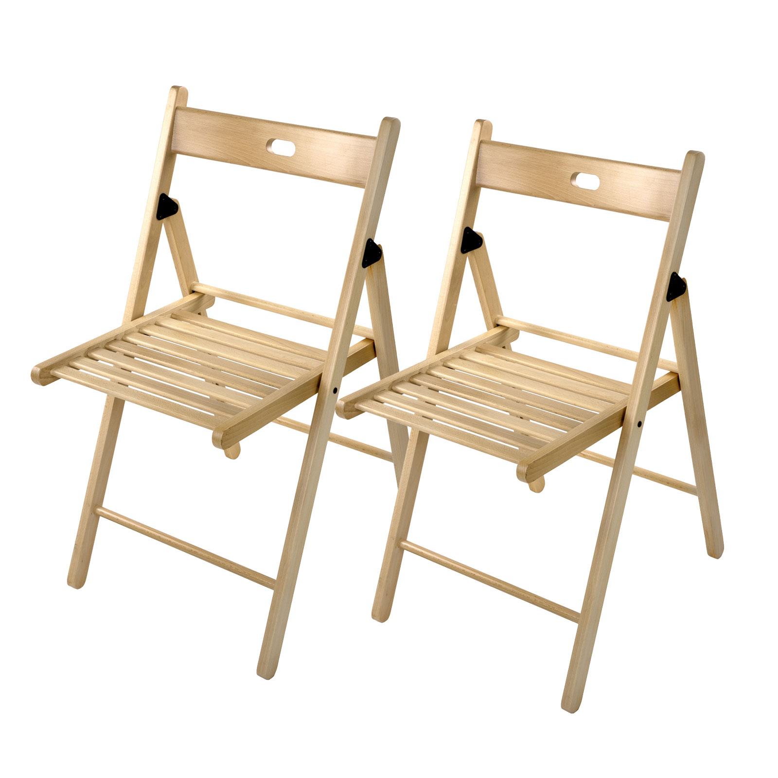 2 x Holzklappstuhl Klappstuhl Gartenstuhl Gartenmöbel Bistrostuhl Garten Stuhl [Artikelpaket]