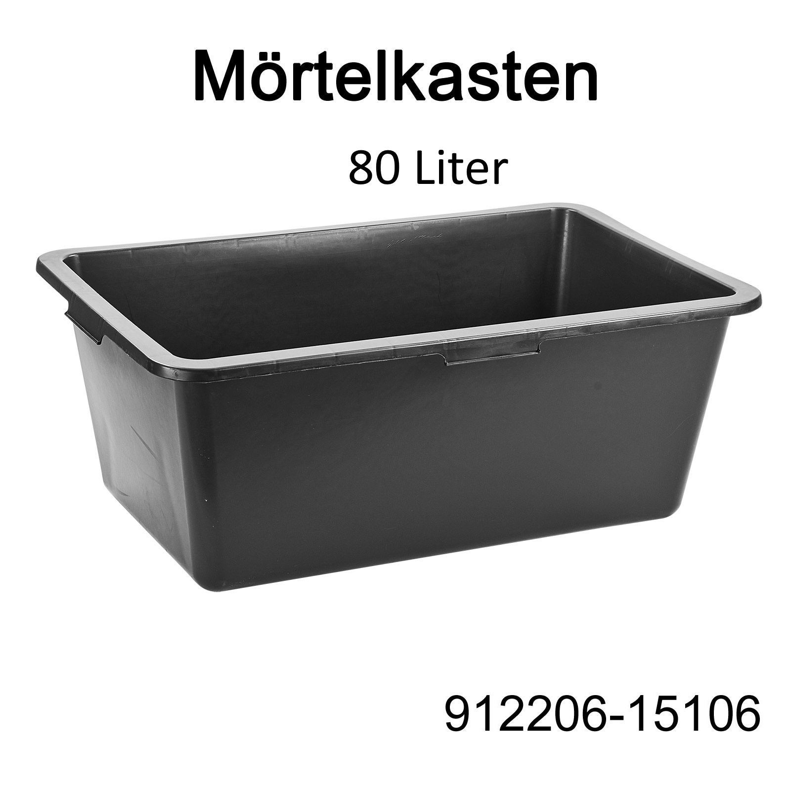 Mörtelkübel Mörtelwanne Eimer Maurerkübel Mörteleimer 90l 40l 65l rund kranbar [Artikelpaket]