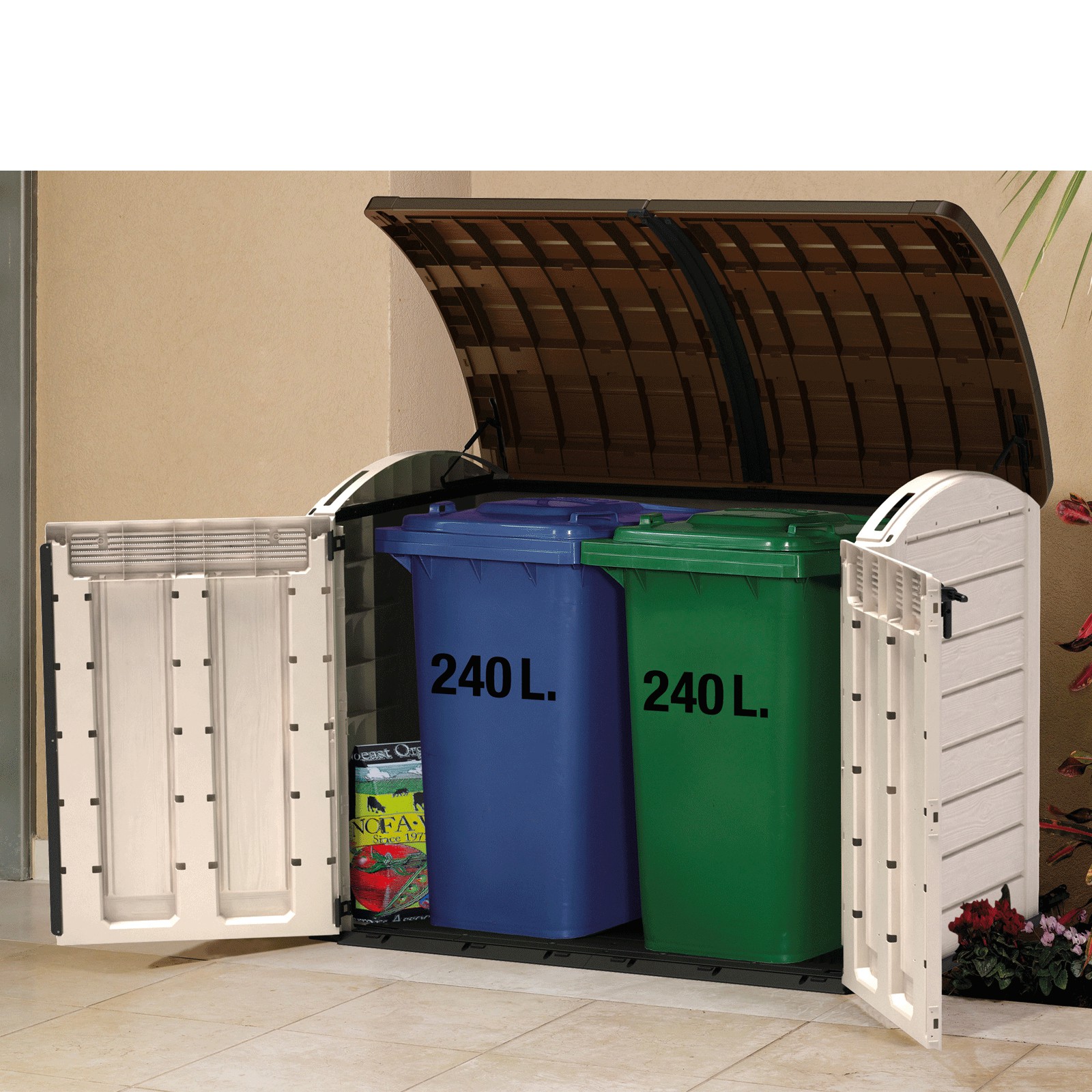 Keter Garten-Box, Universalbox, Mülltonnenbox, Fahrradbox Store It Out ULTRA
