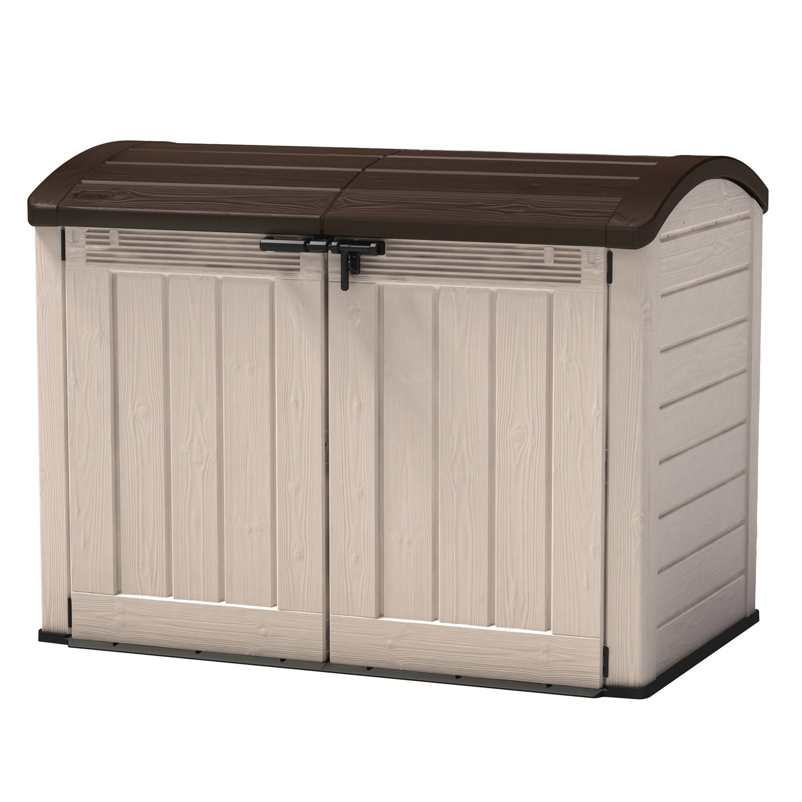 garten kunststoffbox Keter Garten-Box, Universalbox, Mülltonnenbox, Fahrradbox Store It Out ULTRA Color:moss green