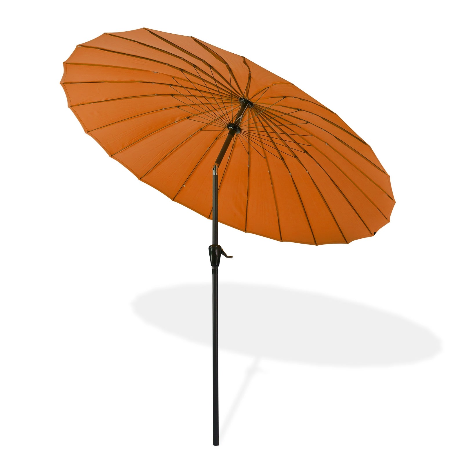 Sonnenschirm Gartenschirm Sonnenschutz Schirm Kurbelschirm Tokio 2,5m terracotta