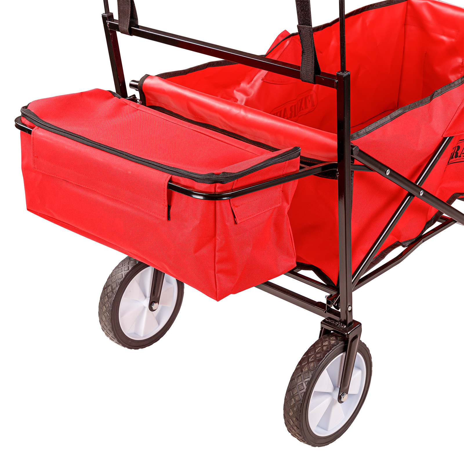 Handwagen Bollerwagen Sunny faltbar mit Dach - Transportwagen, Transportkarre, Kinderwagen - robust, leicht, klappbar - bis 80 kg, Garten, Freizeit, Strand, Outdoor