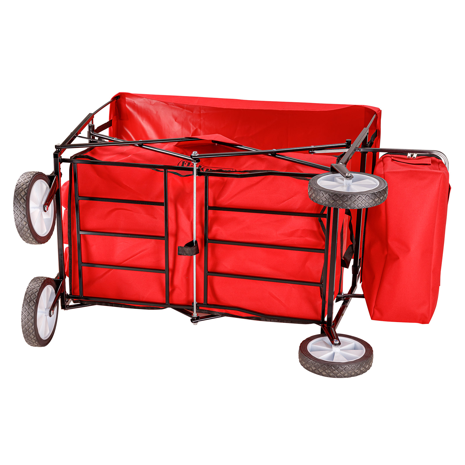 Handwagen Bollerwagen Sunny faltbar mit Dach - Transportwagen, Transportkarre, Kinderwagen - robust, leicht, klappbar - bis 80 kg, Garten, Freizeit, Strand, Outdoor