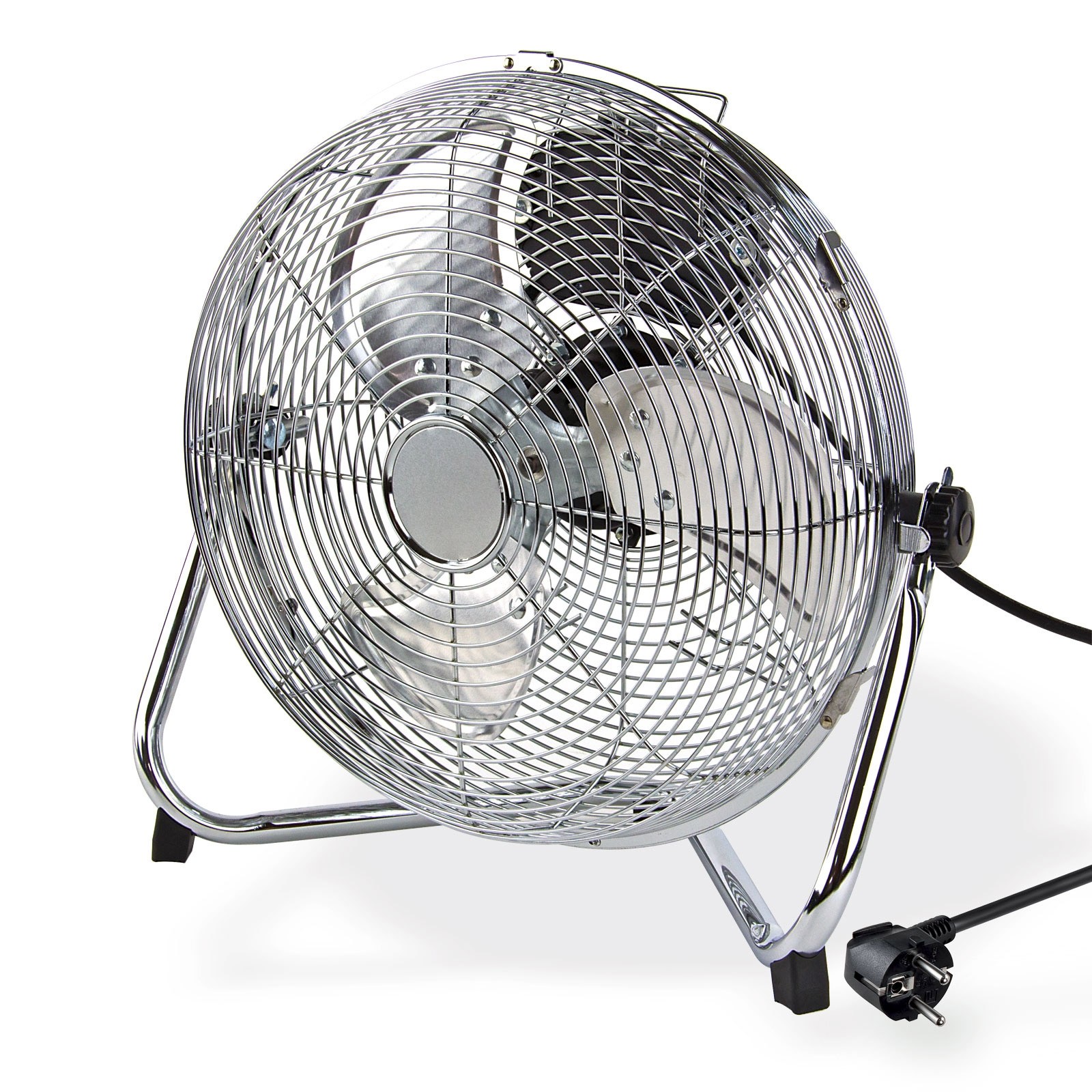 ventilator baumarkt Metall Bodenventilator Standventilator D 30cm 3 Geschwindigkeiten 45W Stickfarbe:flieder
