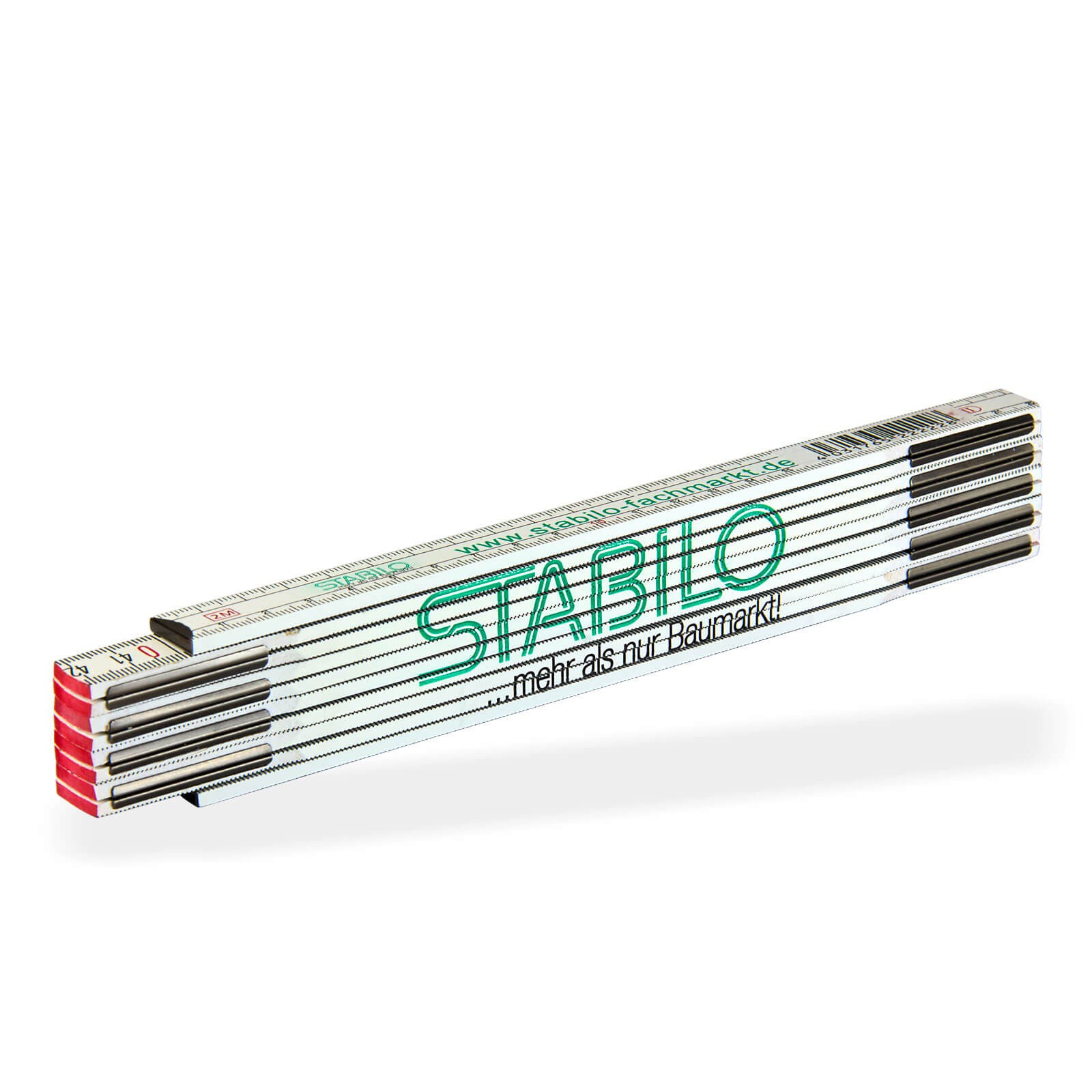 Stabilo Meterstab 2 m - Zollstock, Gliedermaßstab, Metermaß - stabil, langlebig, präzise - Heimwerken, Bau, Handwerk