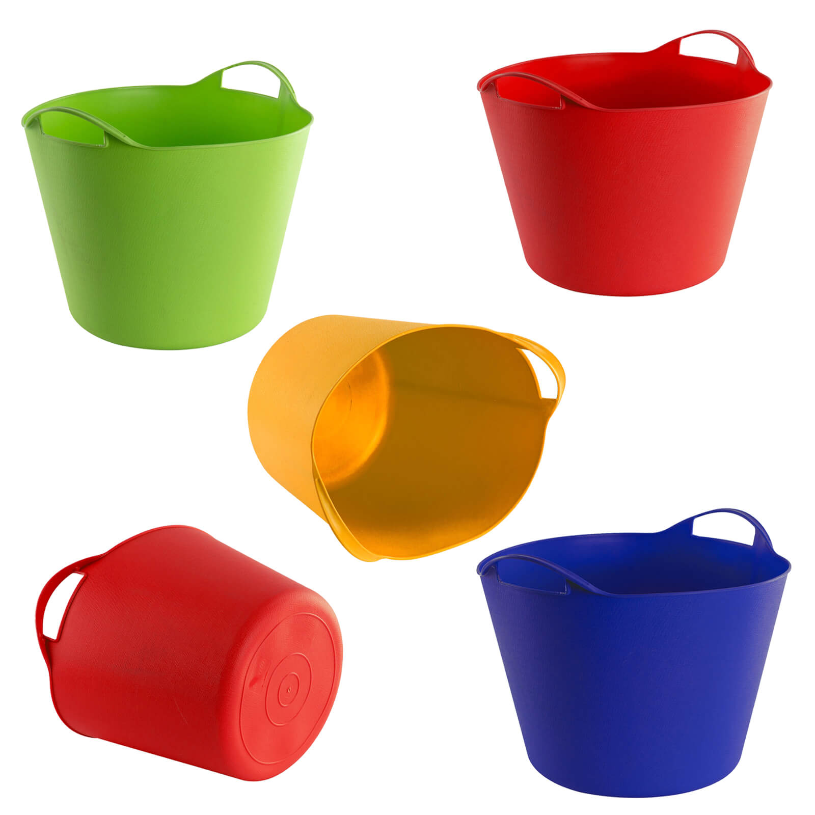 Kunststoff Multikorb Einkaufskorb Aufbewahrungskorb Strandtasche Allzweckkorb verschiedene Farben blau grün gelb