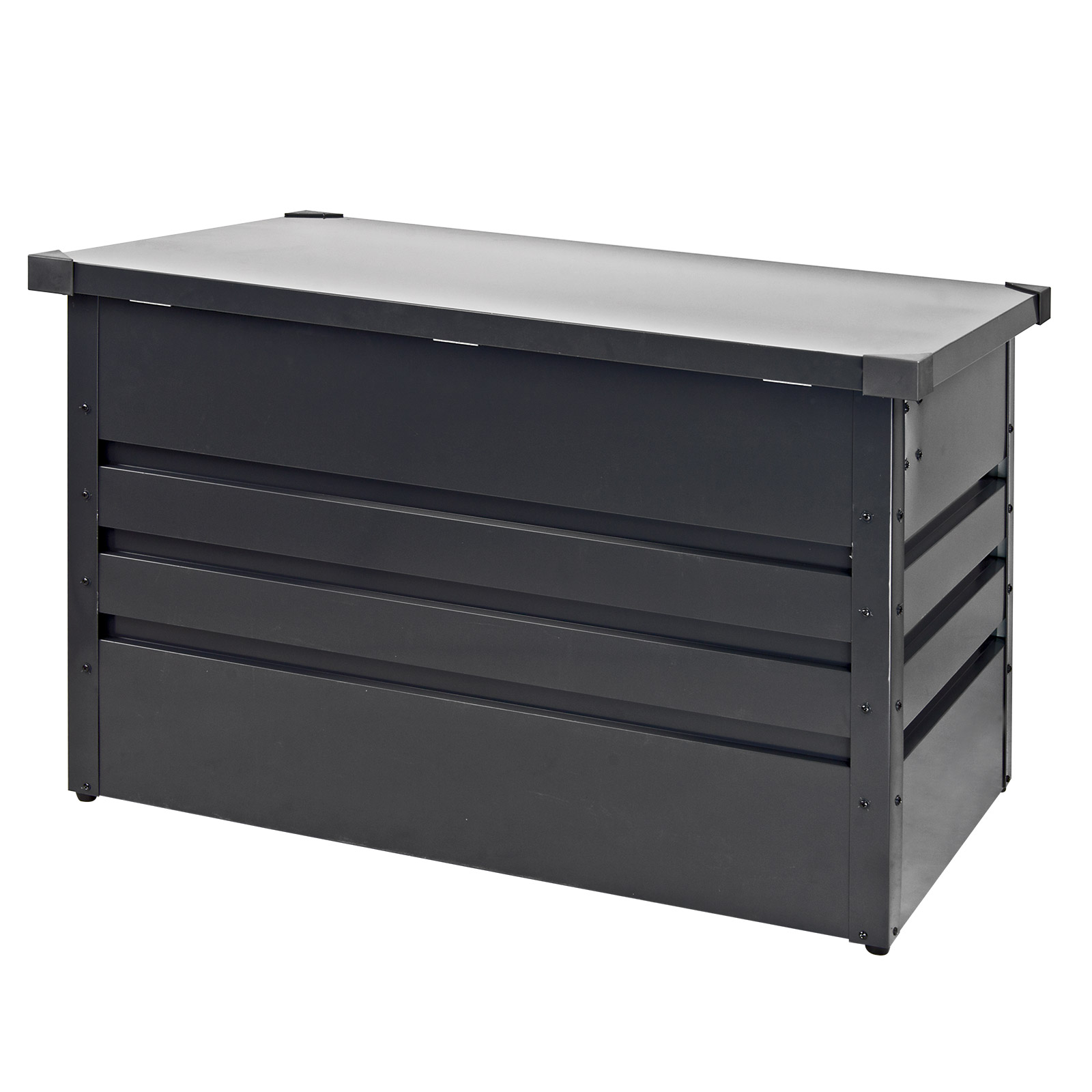 Metall Gerätebox / Auflagenbox Völklingen Truhe Garten Geräte Auflagen Stauraum Freizeit Maschinen Rasenmäher Aufbewahrung Kissenbox