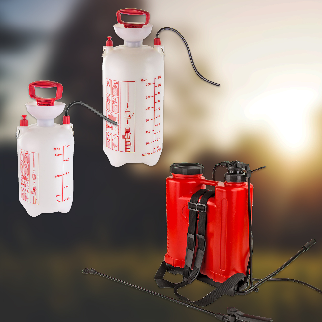 Gartenspritze 5 / 11 / 18 Liter Drucksprüher